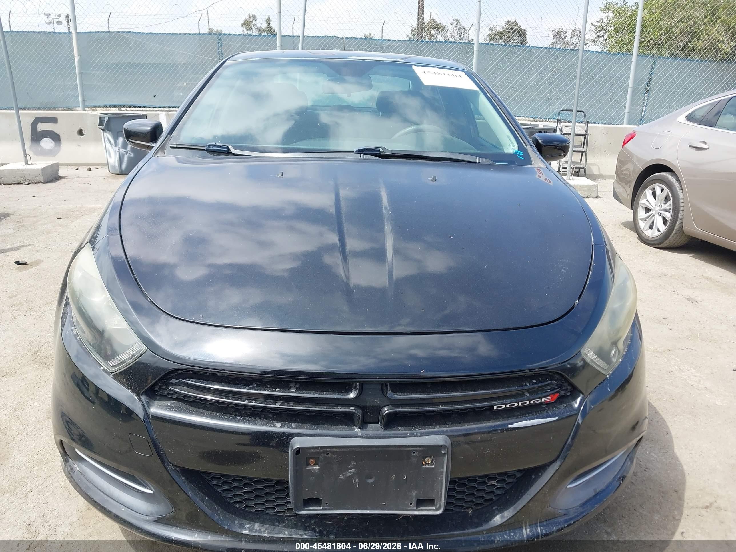 2015 Dodge Dart Se Black vin: 1C3CDFAA4FD421575