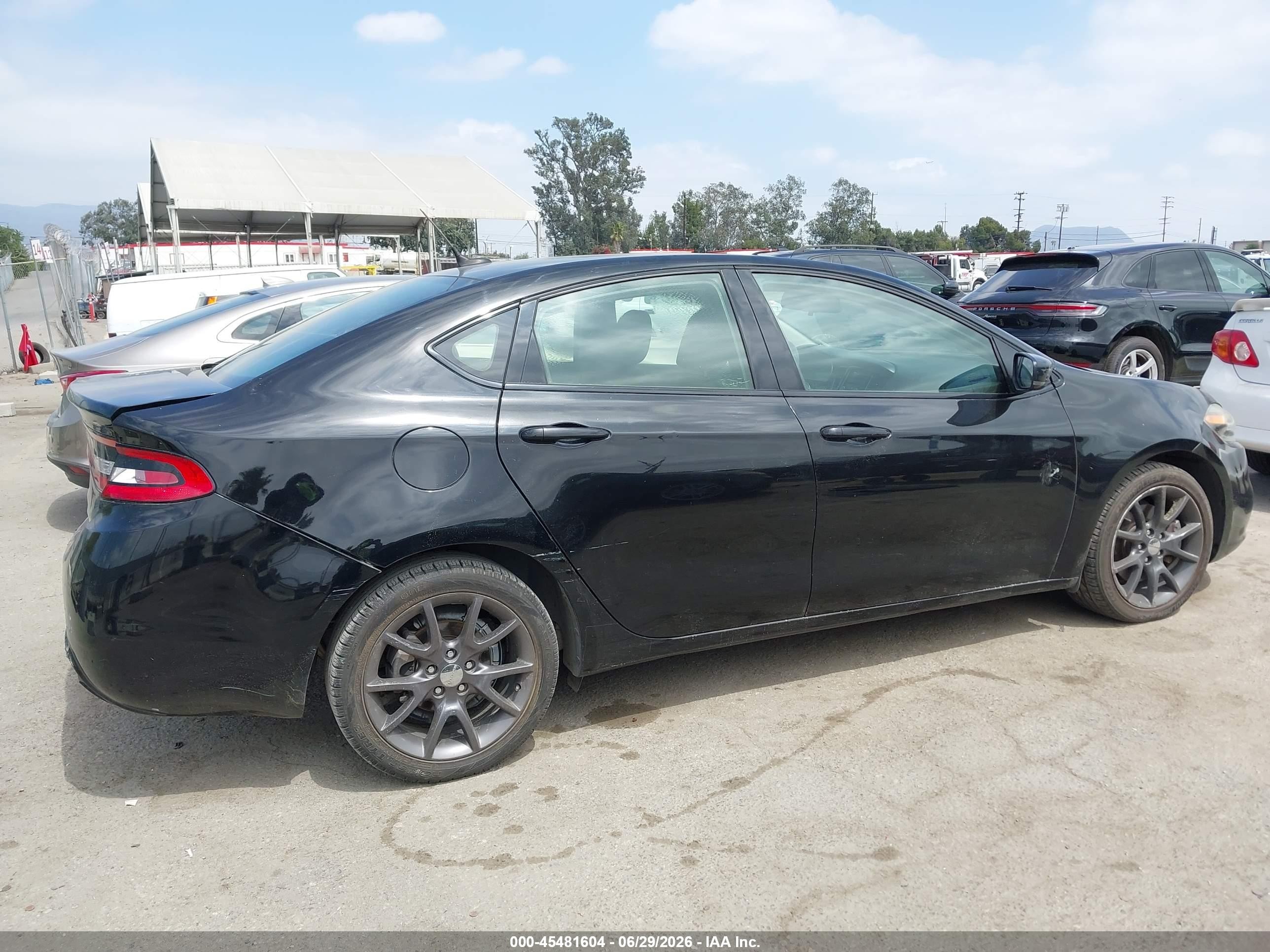 2015 Dodge Dart Se Black vin: 1C3CDFAA4FD421575
