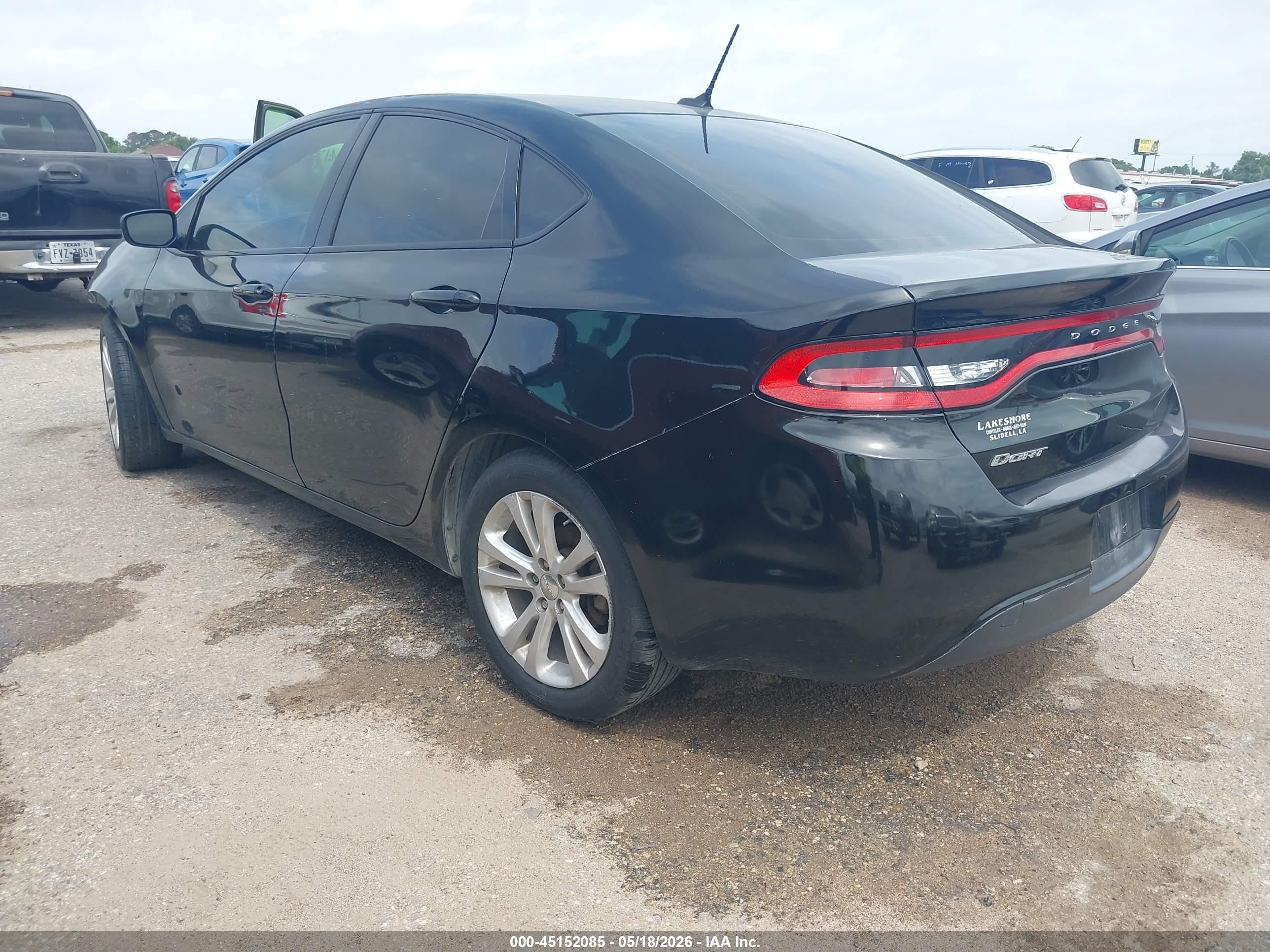 2016 Dodge Dart Se Black vin: 1C3CDFAA4GD703877