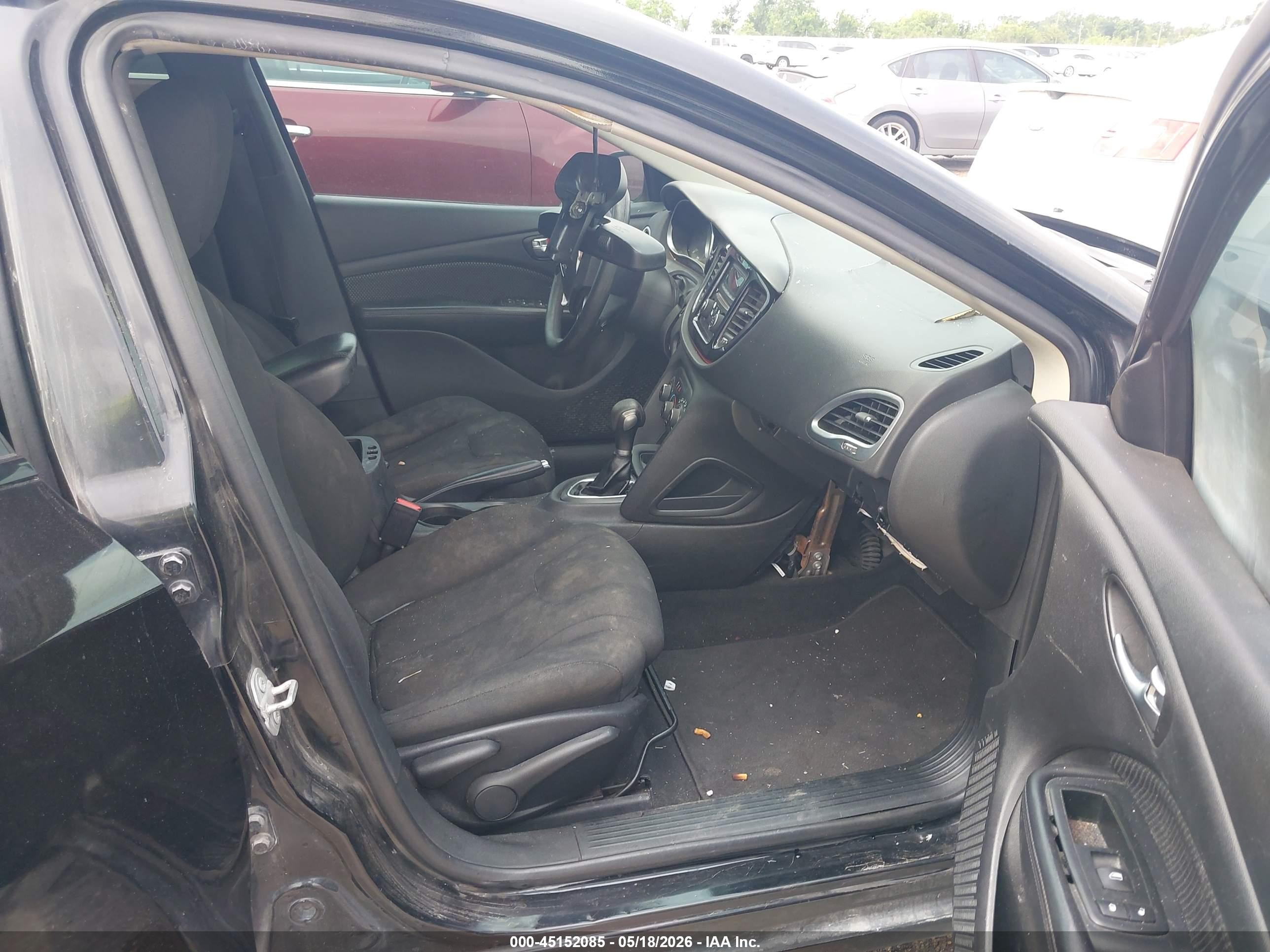 2016 Dodge Dart Se Black vin: 1C3CDFAA4GD703877