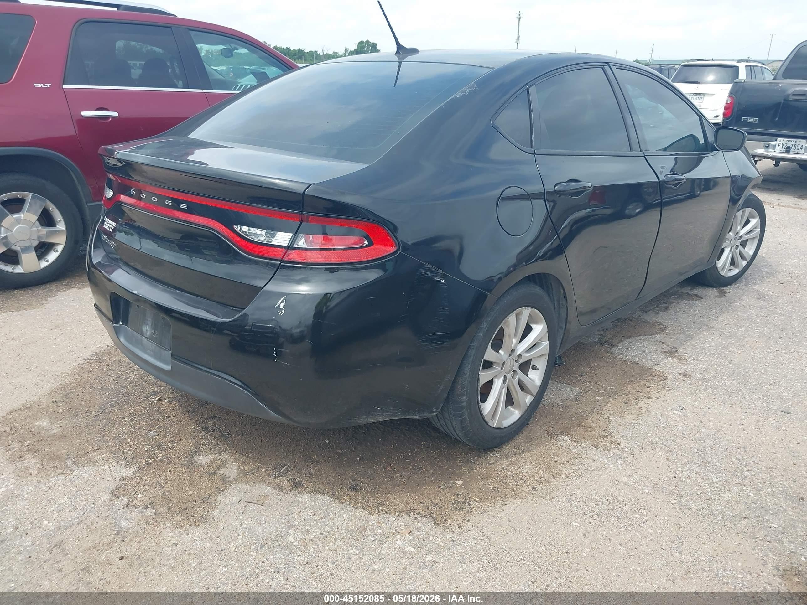 2016 Dodge Dart Se Black vin: 1C3CDFAA4GD703877
