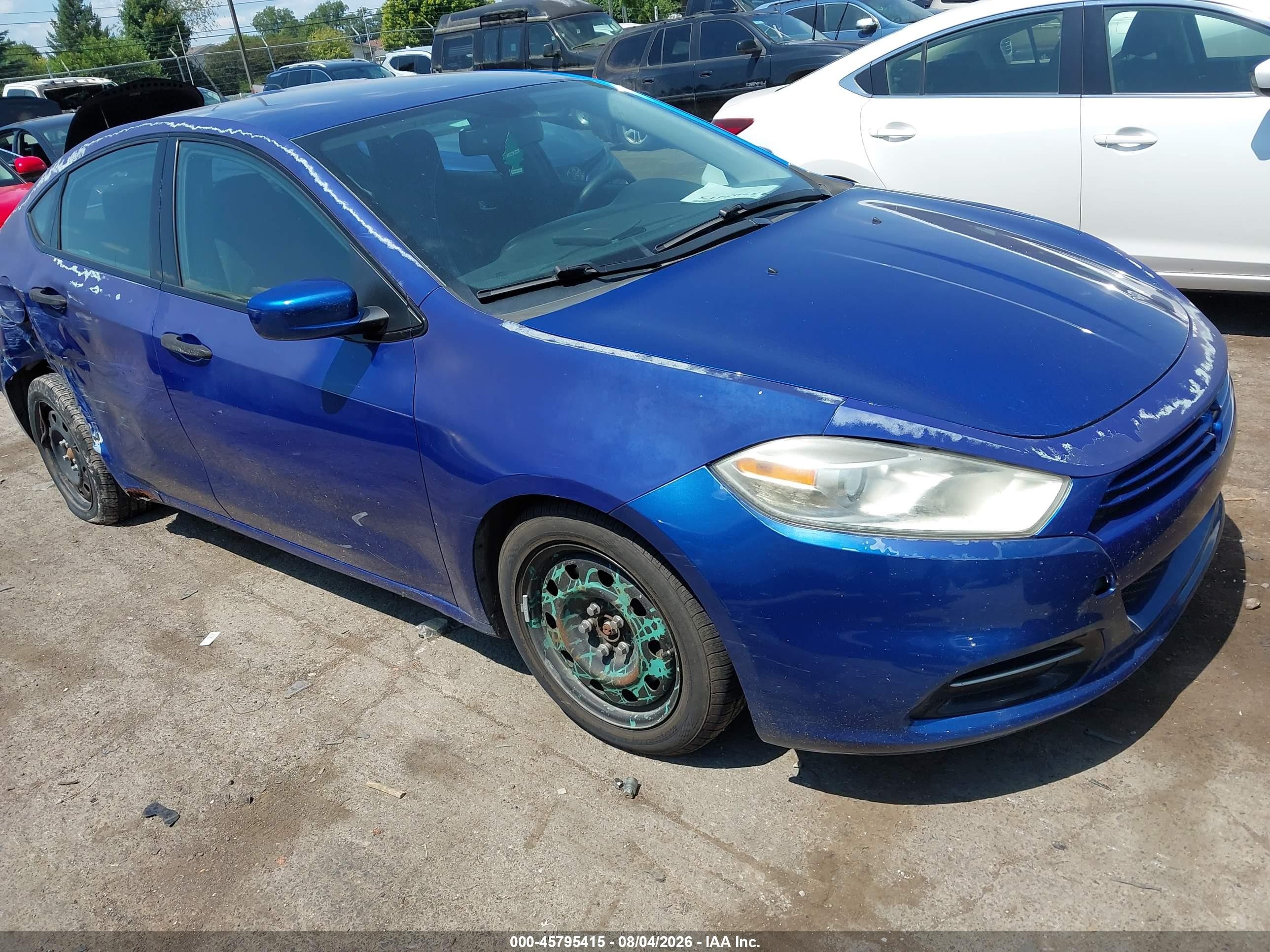 2013 Dodge Dart Se Blue vin: 1C3CDFAA5DD325936