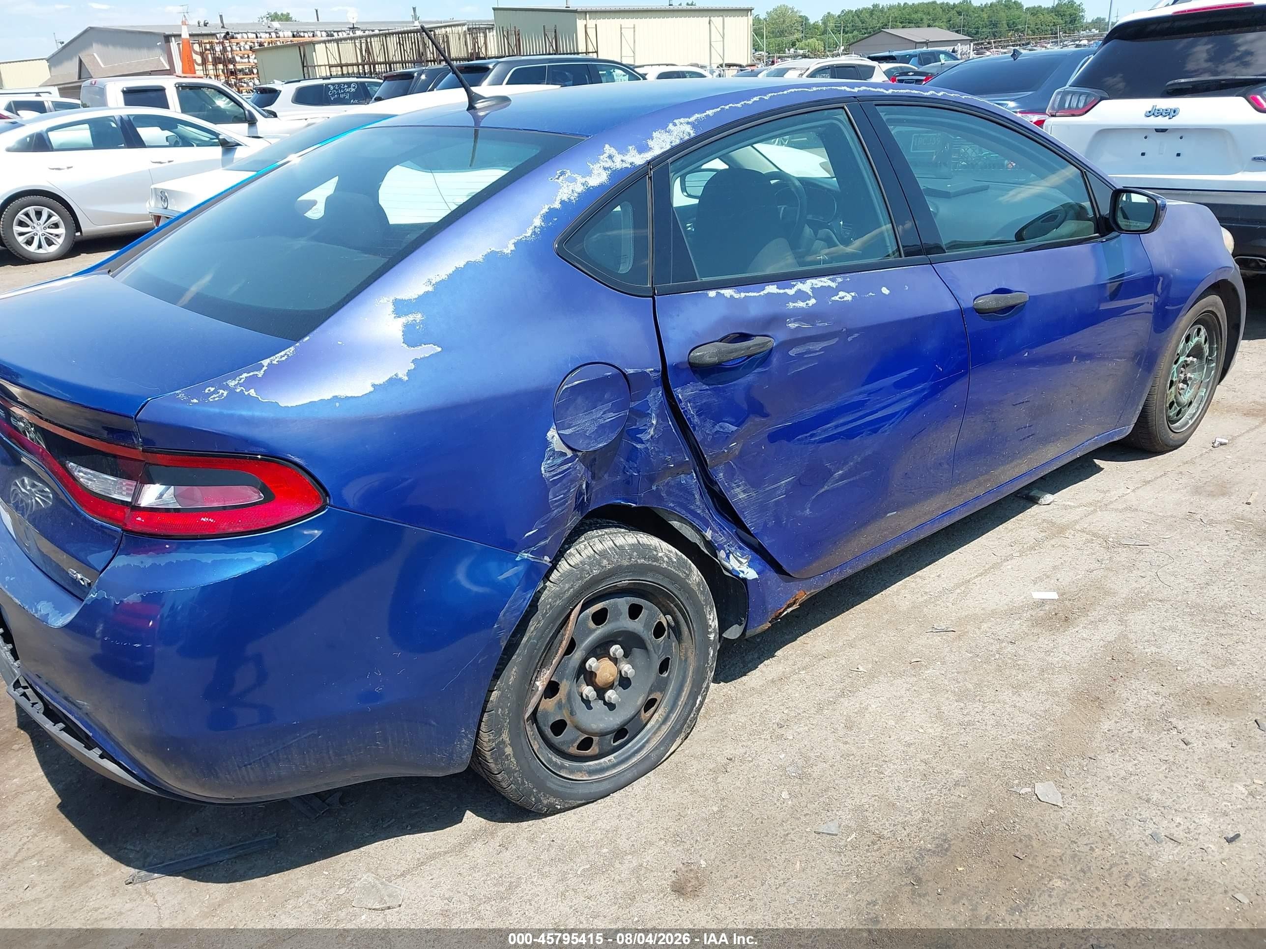 2013 Dodge Dart Se Blue vin: 1C3CDFAA5DD325936