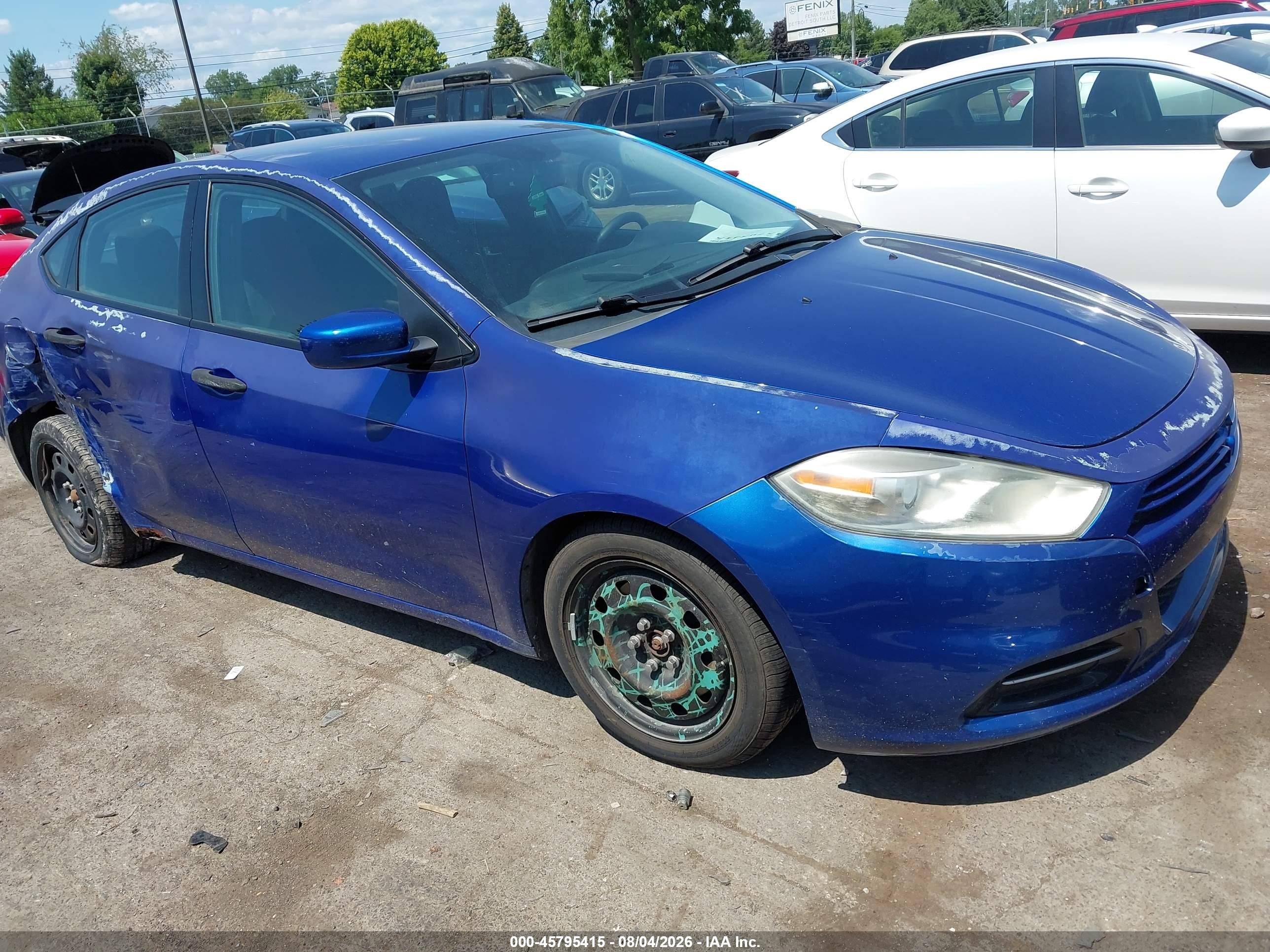 2013 Dodge Dart Se Blue vin: 1C3CDFAA5DD325936