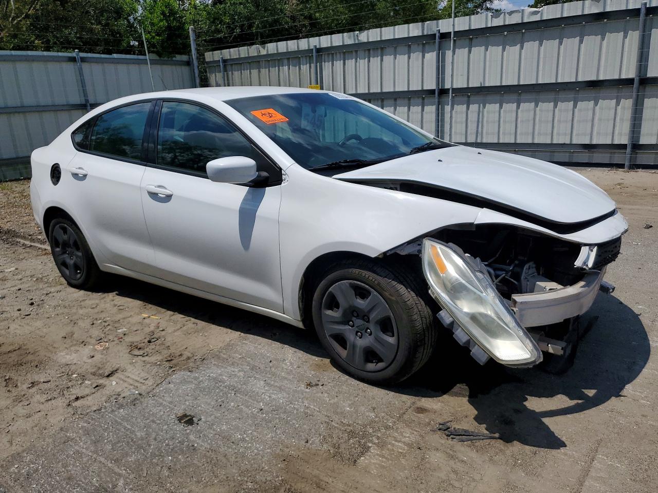 2014 Dodge Dart Se White vin: 1C3CDFAA5ED702329