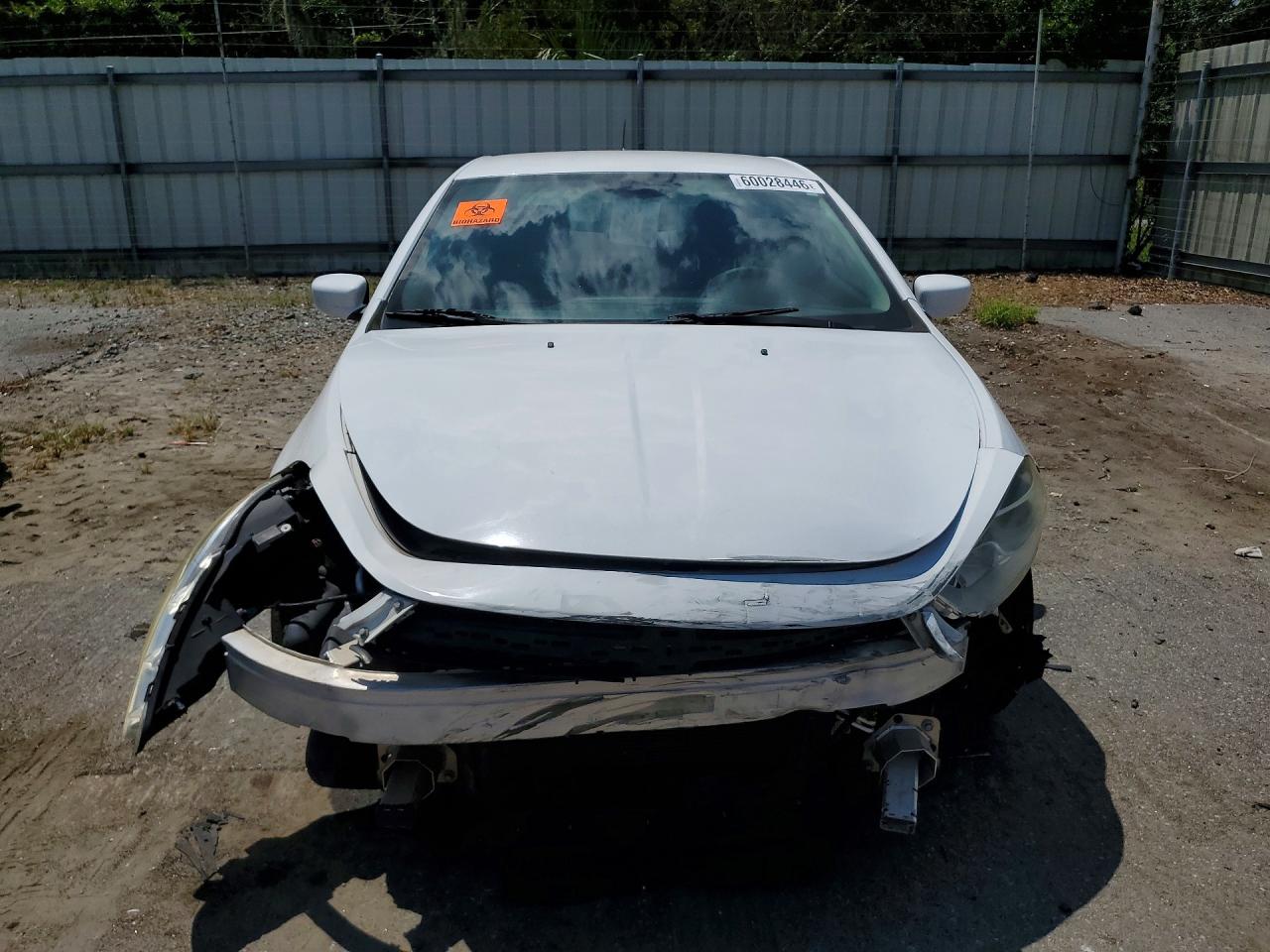 2014 Dodge Dart Se White vin: 1C3CDFAA5ED702329