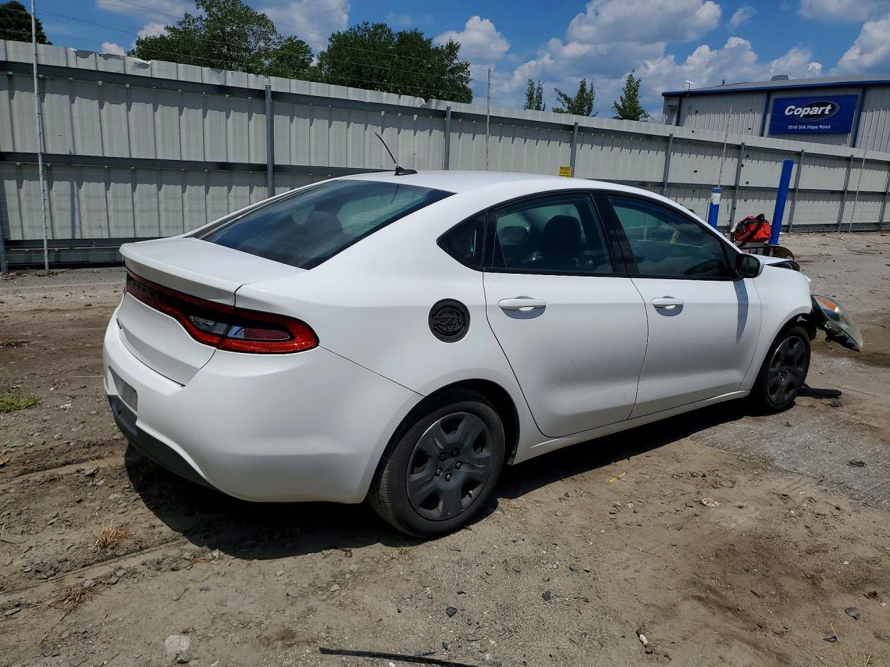 2014 Dodge Dart Se White vin: 1C3CDFAA5ED702329
