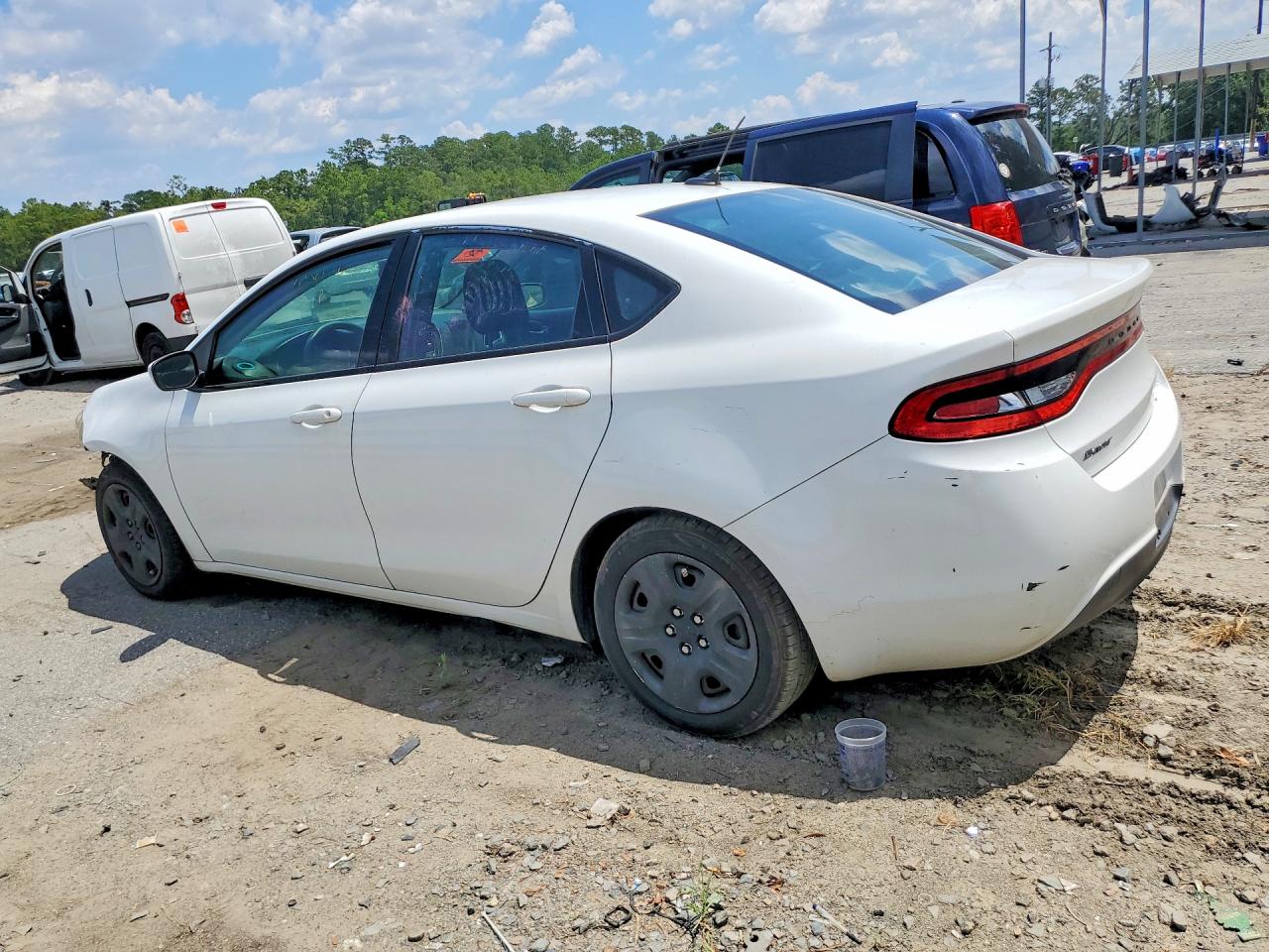 2014 Dodge Dart Se White vin: 1C3CDFAA5ED702329