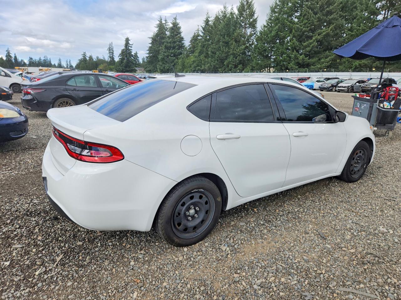 2014 Dodge Dart Se White vin: 1C3CDFAA5ED833809