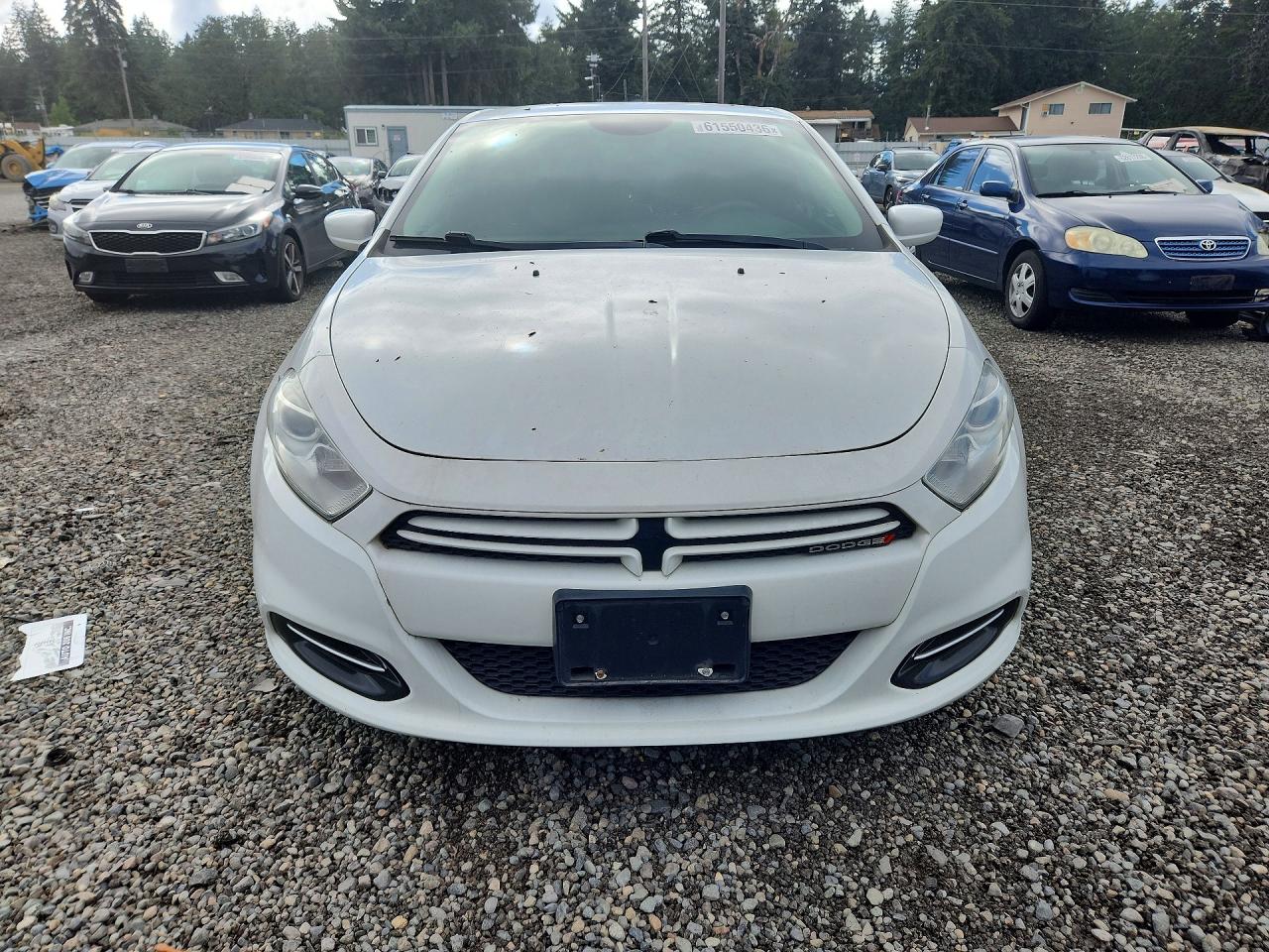 2014 Dodge Dart Se White vin: 1C3CDFAA5ED833809
