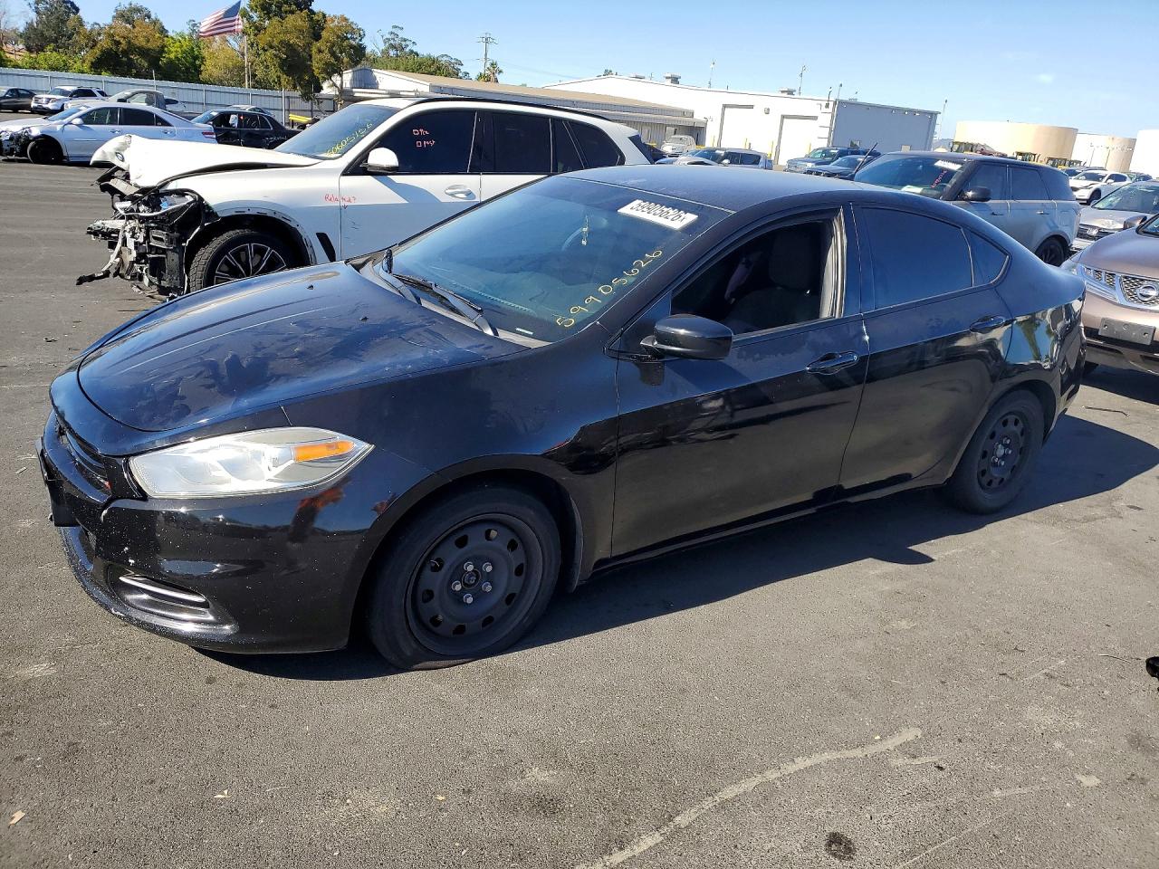 2014 Dodge Dart Se Black vin: 1C3CDFAA5ED883576