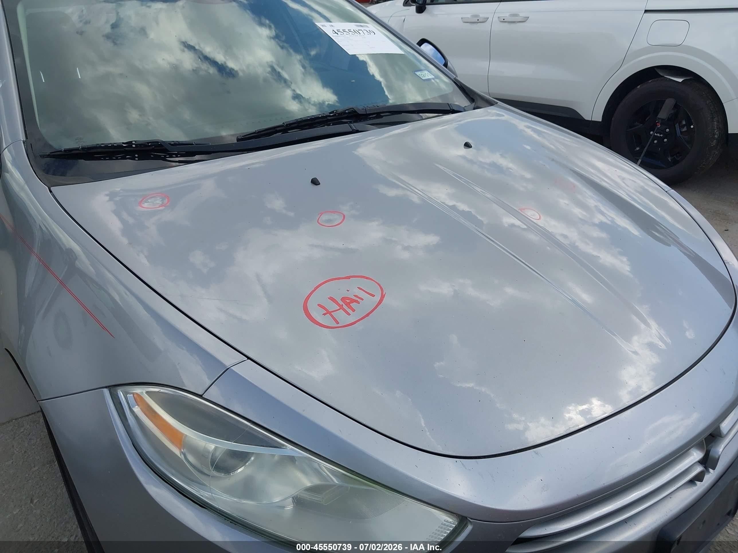 2014 Dodge Dart Se Gray vin: 1C3CDFAA5ED909514