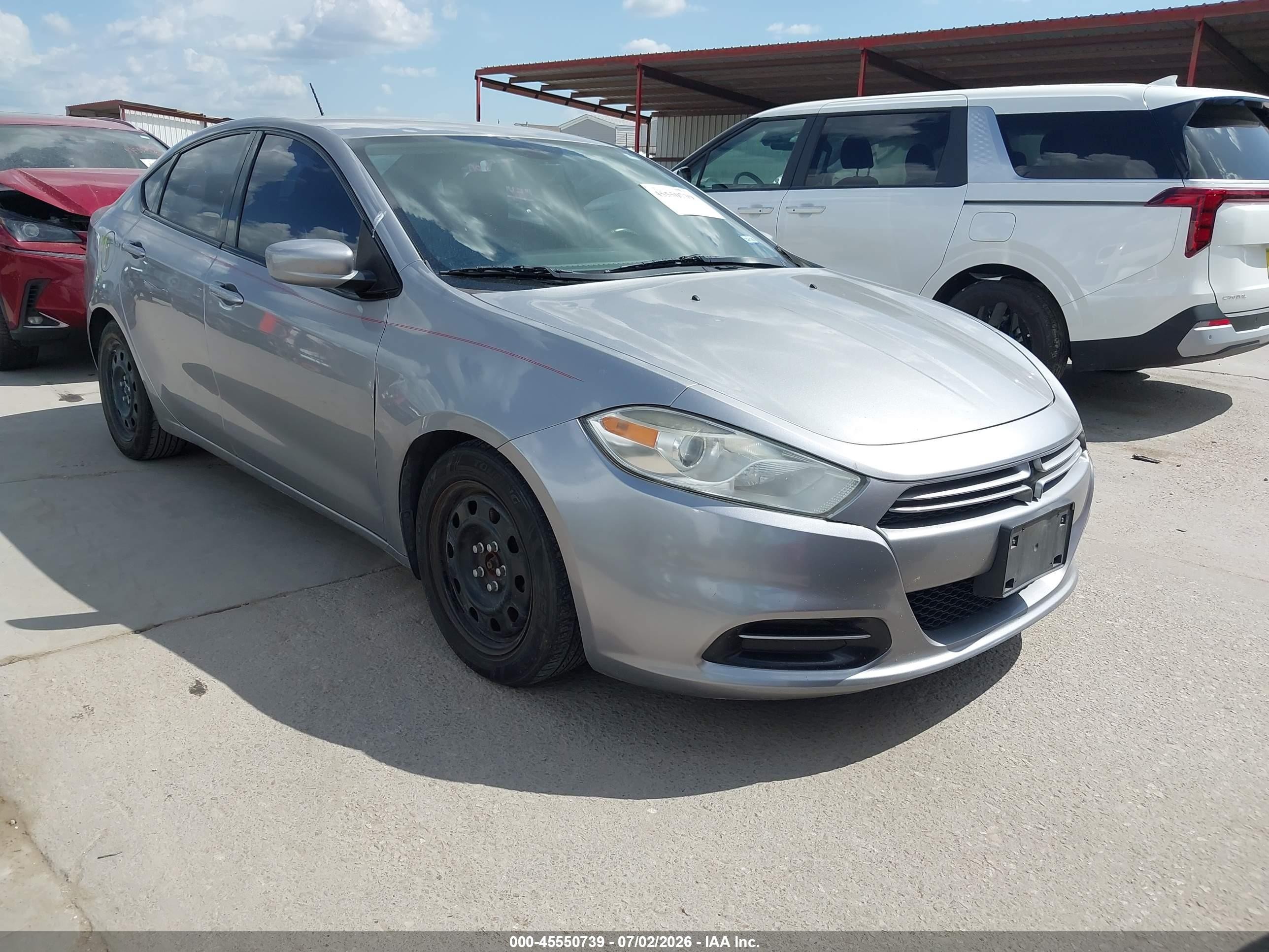 2014 Dodge Dart Se Gray vin: 1C3CDFAA5ED909514