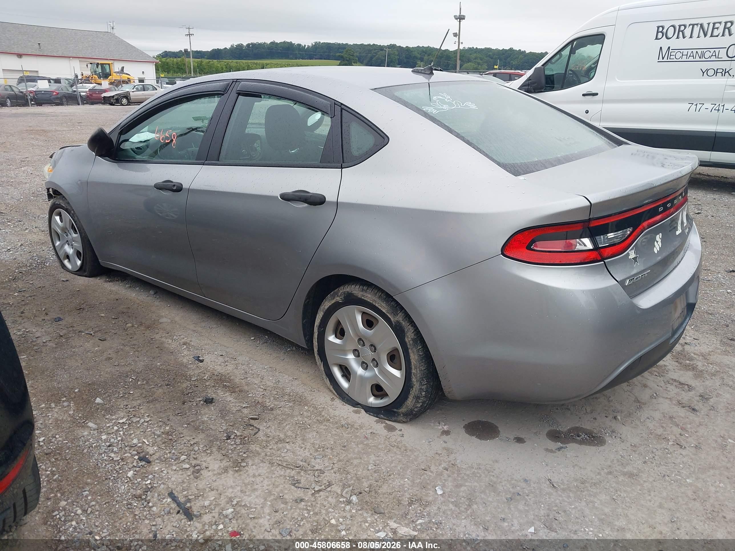 2014 Dodge Dart Se Silver vin: 1C3CDFAA5ED916754