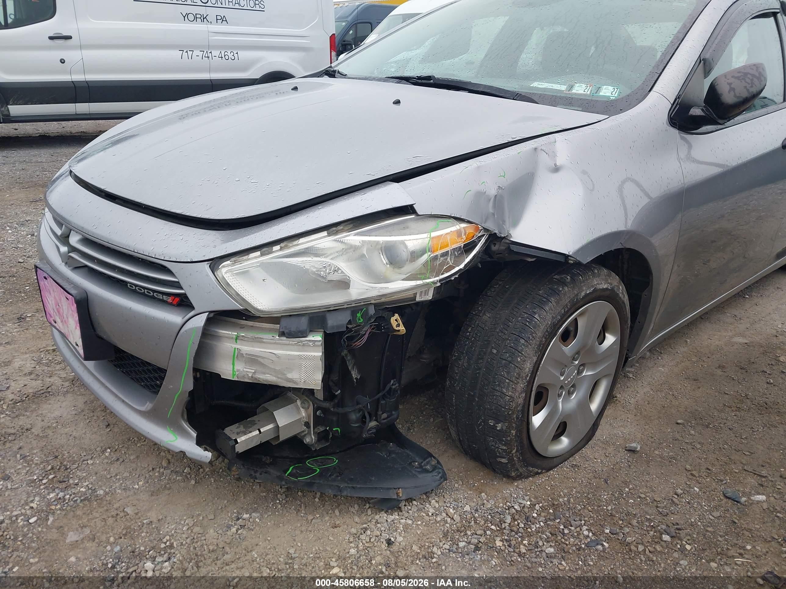 2014 Dodge Dart Se Silver vin: 1C3CDFAA5ED916754