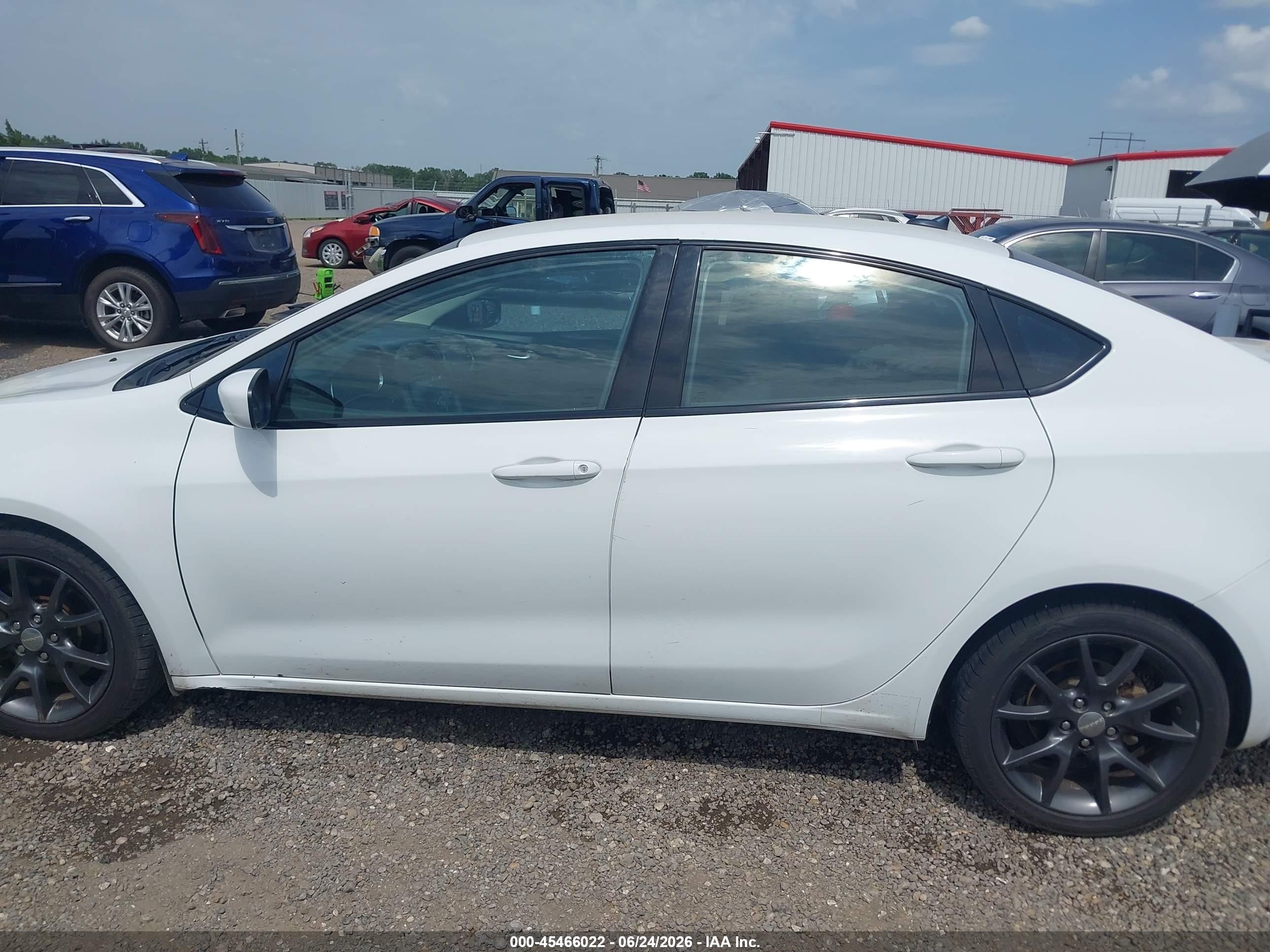 2015 Dodge Dart Se White vin: 1C3CDFAA5FD375366