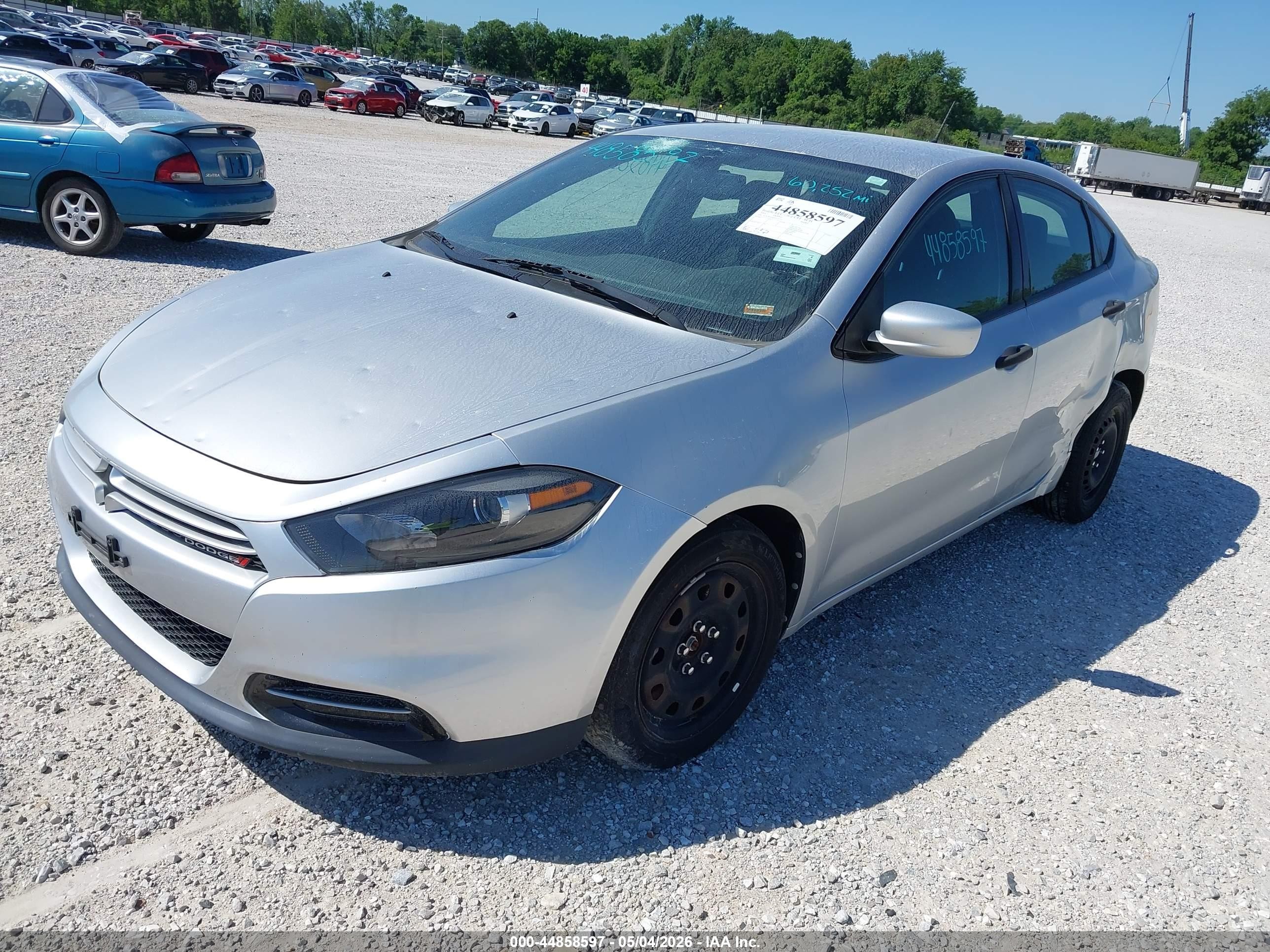 2013 Dodge Dart Se Silver vin: 1C3CDFAA6DD147731