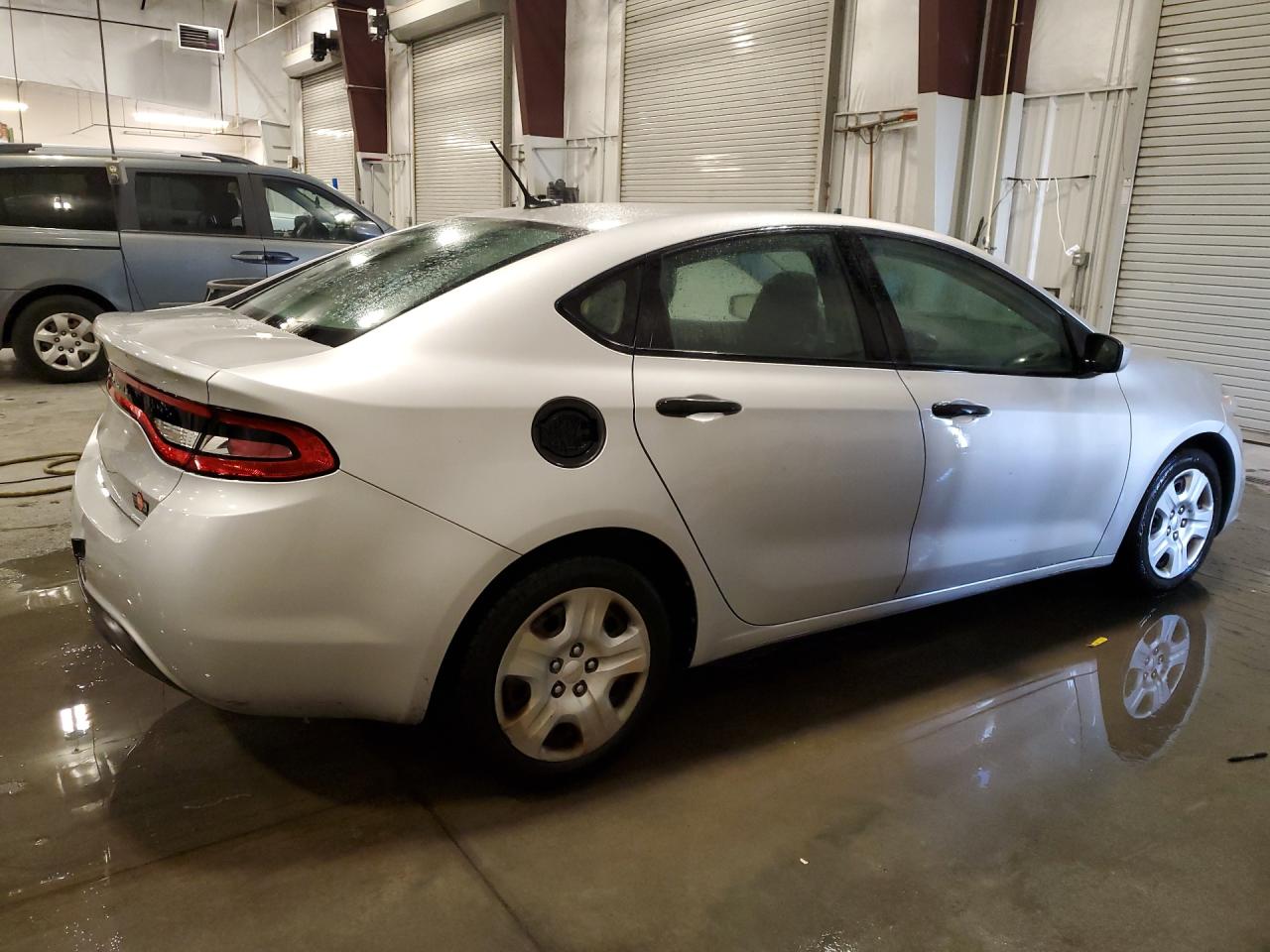 2013 Dodge Dart Se Silver vin: 1C3CDFAA6DD178302 Damage: Right Fuel Door, Missing, Replacement Required