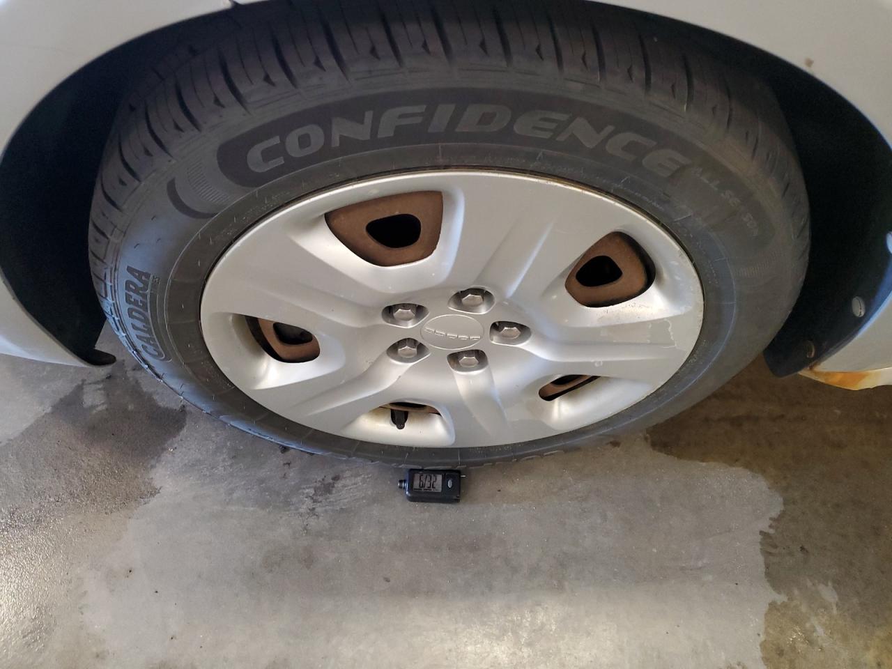 2013 Dodge Dart Se Silver vin: 1C3CDFAA6DD178302 Damage: Left Front Wheel Cover, Peeling, > 12 Inches