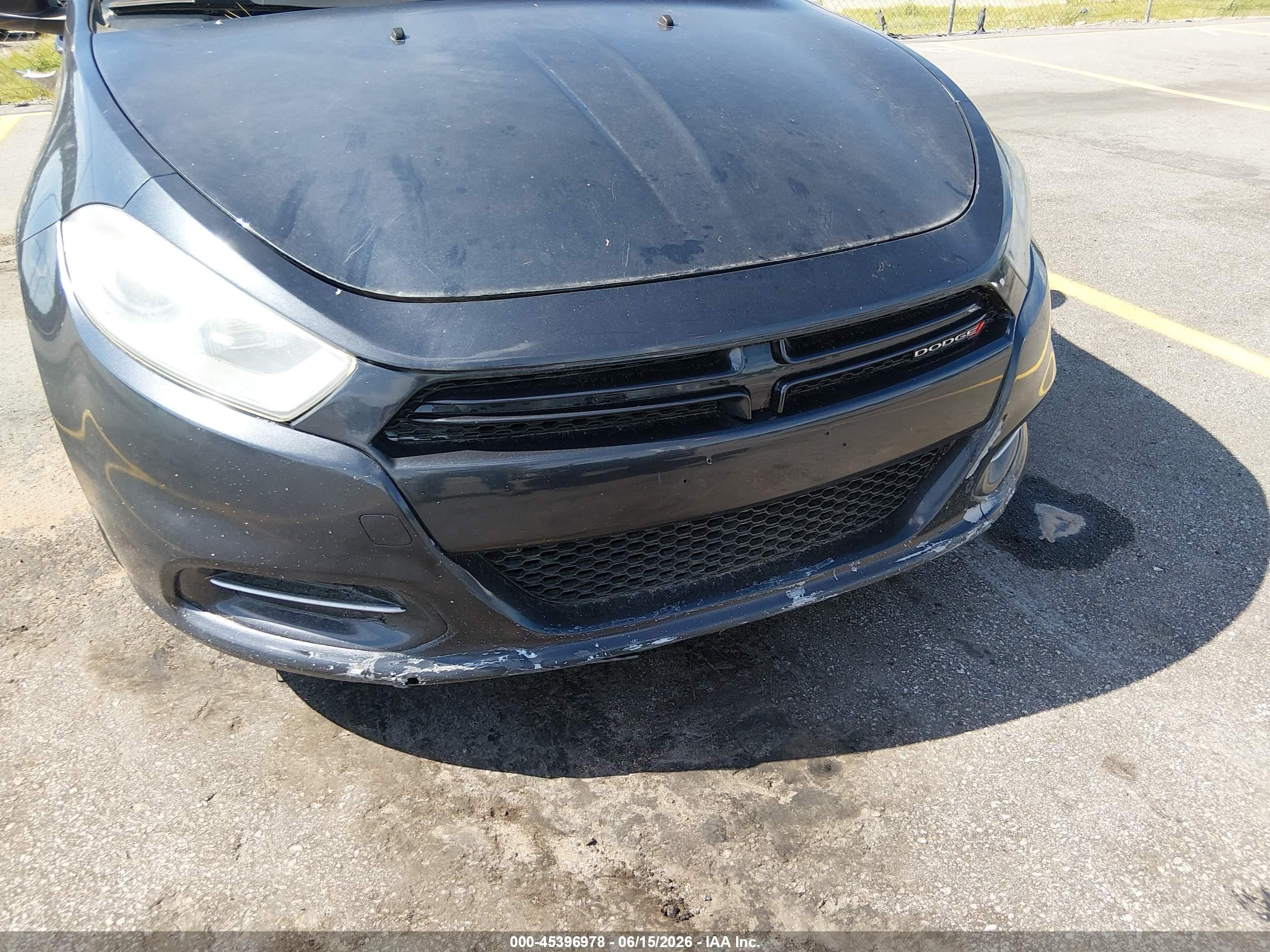 2014 Dodge Dart Se Gray vin: 1C3CDFAA6ED672029