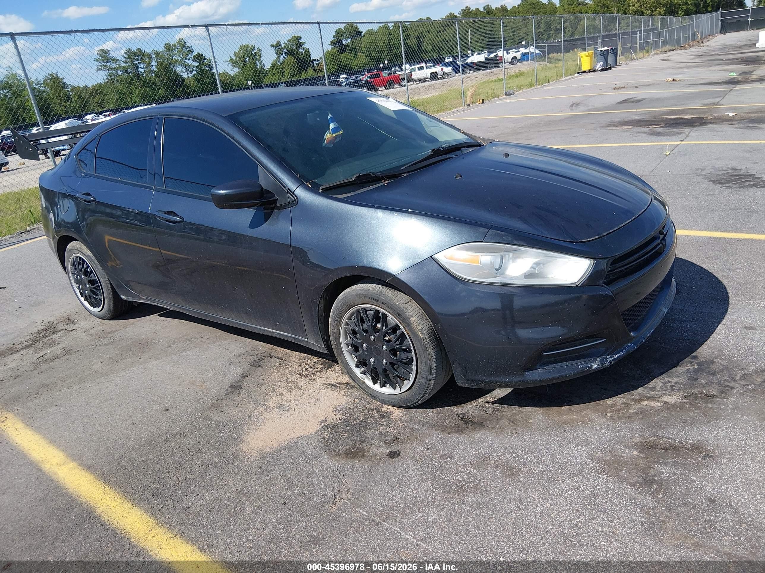 2014 Dodge Dart Se Gray vin: 1C3CDFAA6ED672029