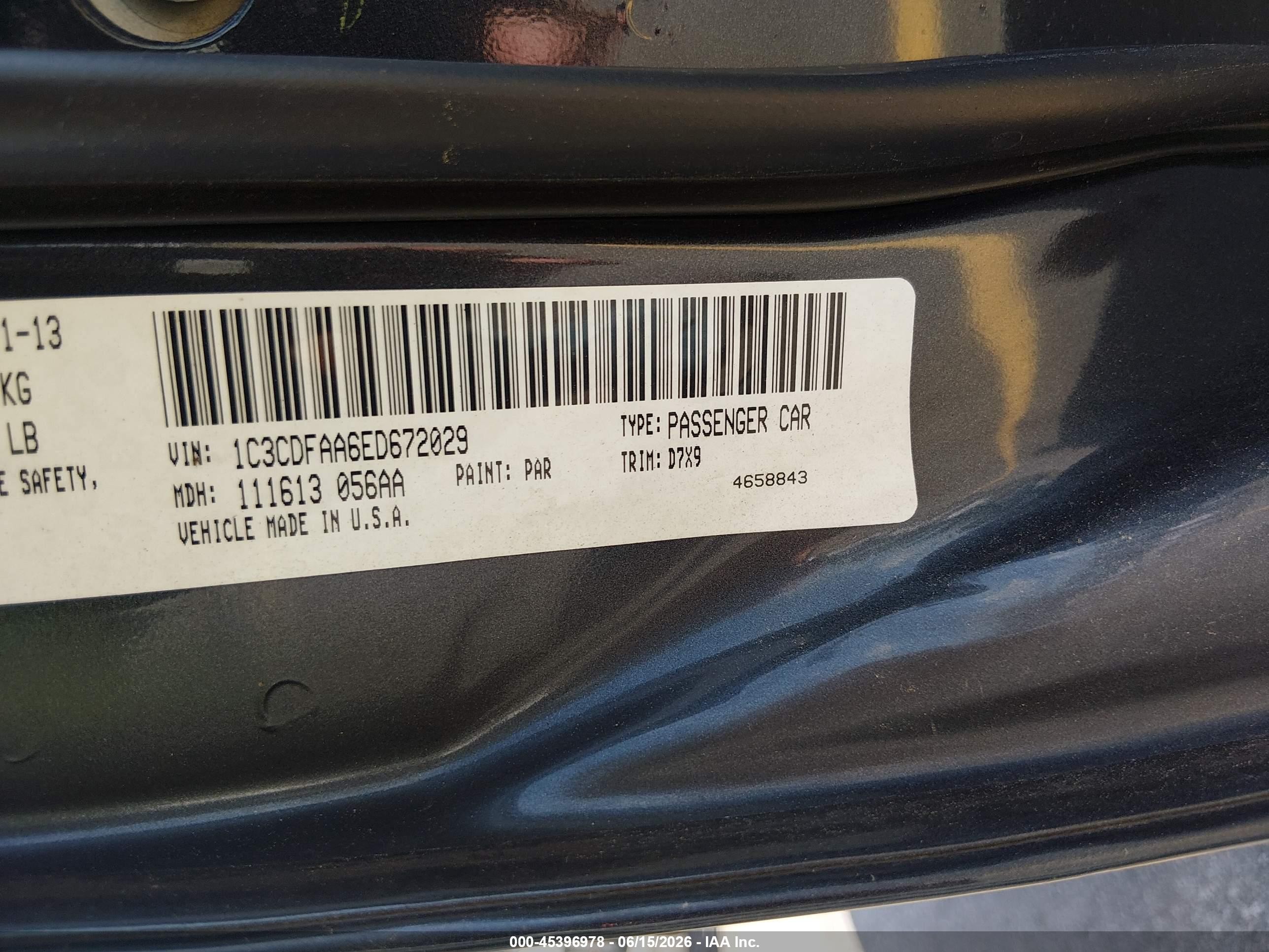 2014 Dodge Dart Se Gray vin: 1C3CDFAA6ED672029