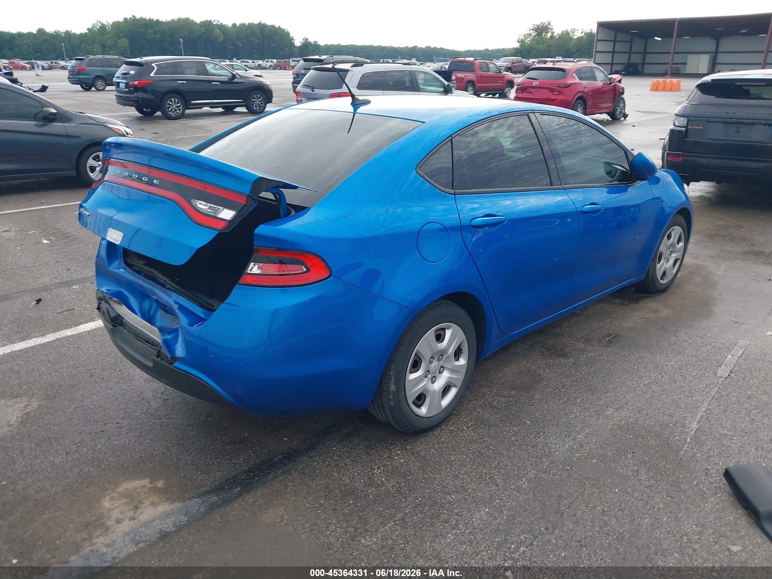 2015 Dodge Dart Se Blue vin: 1C3CDFAA6FD407712