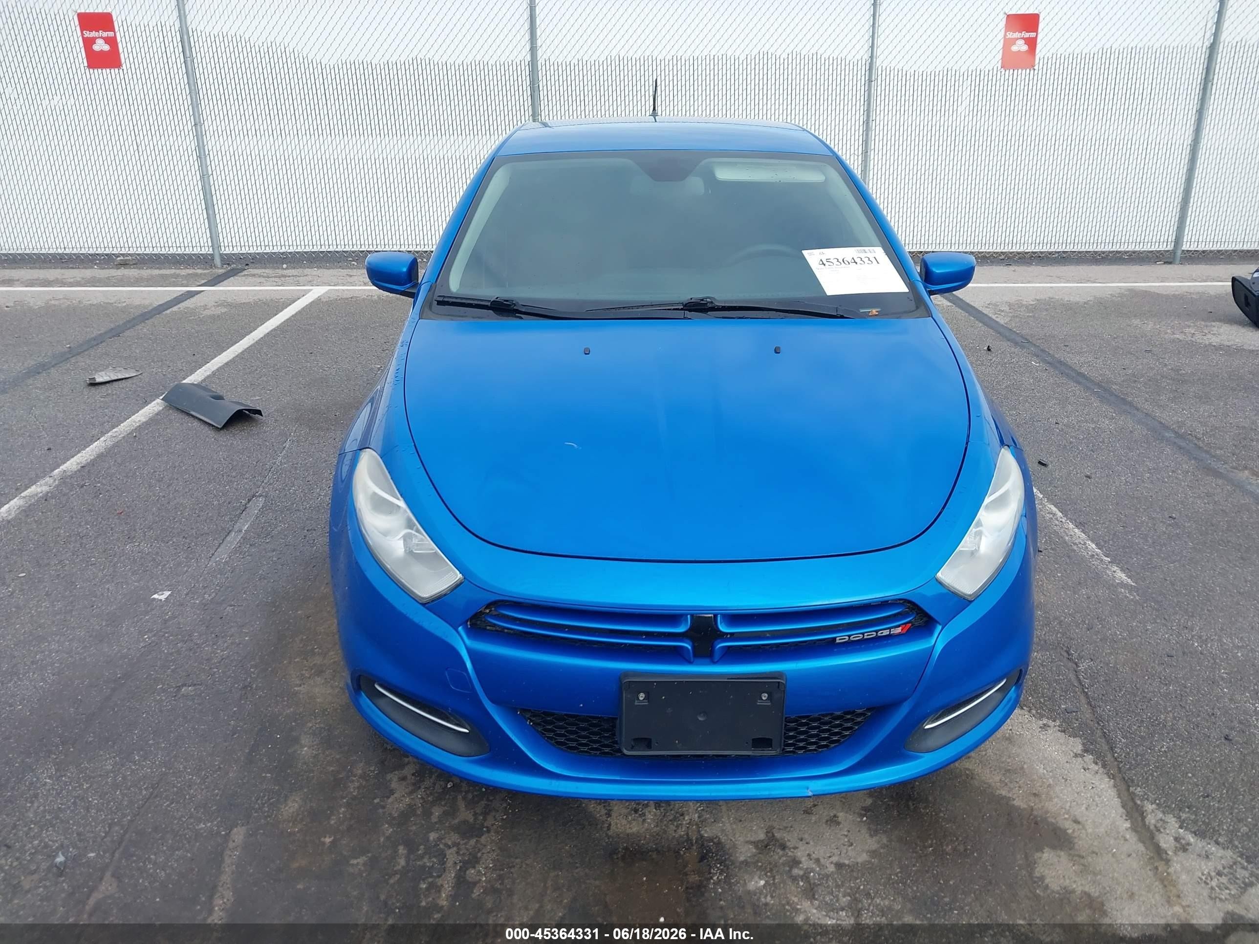 2015 Dodge Dart Se Blue vin: 1C3CDFAA6FD407712