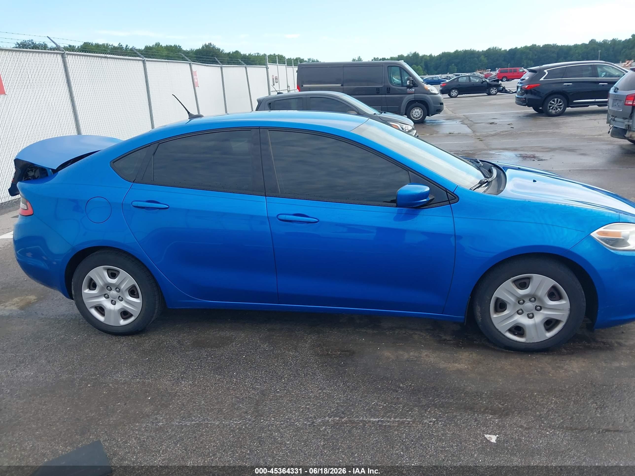 2015 Dodge Dart Se Blue vin: 1C3CDFAA6FD407712