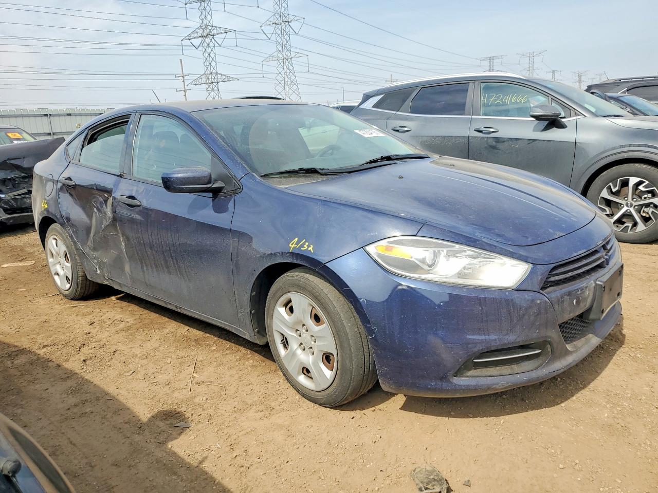 2013 Dodge Dart Se Blue vin: 1C3CDFAA7DD104435