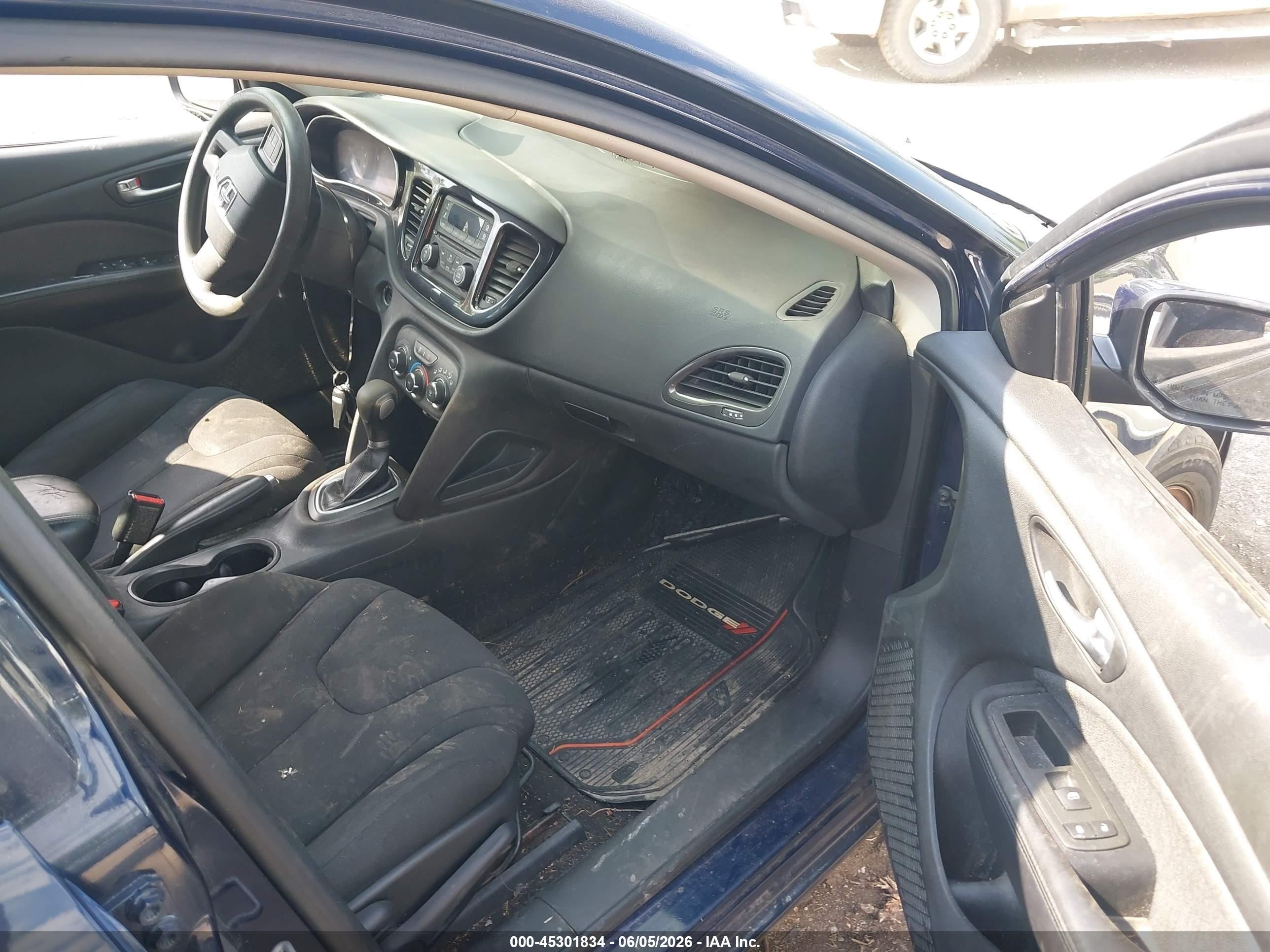 2013 Dodge Dart Se Dark Blue vin: 1C3CDFAA7DD297072