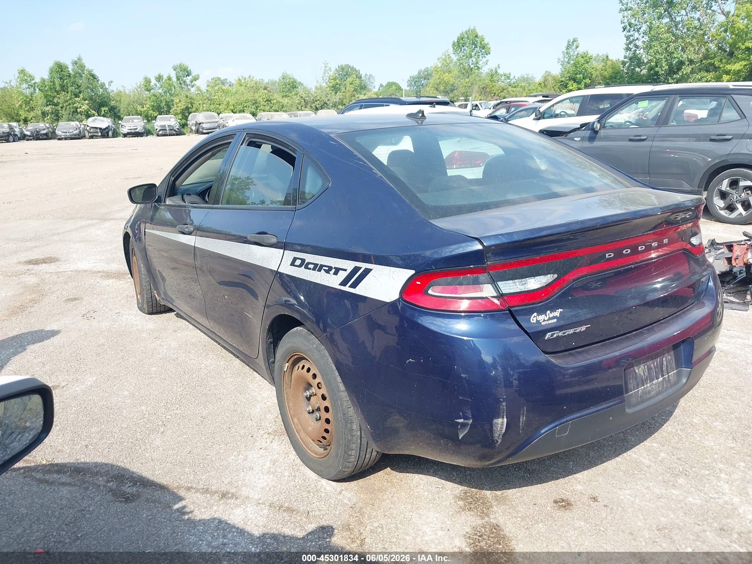 2013 Dodge Dart Se Dark Blue vin: 1C3CDFAA7DD297072