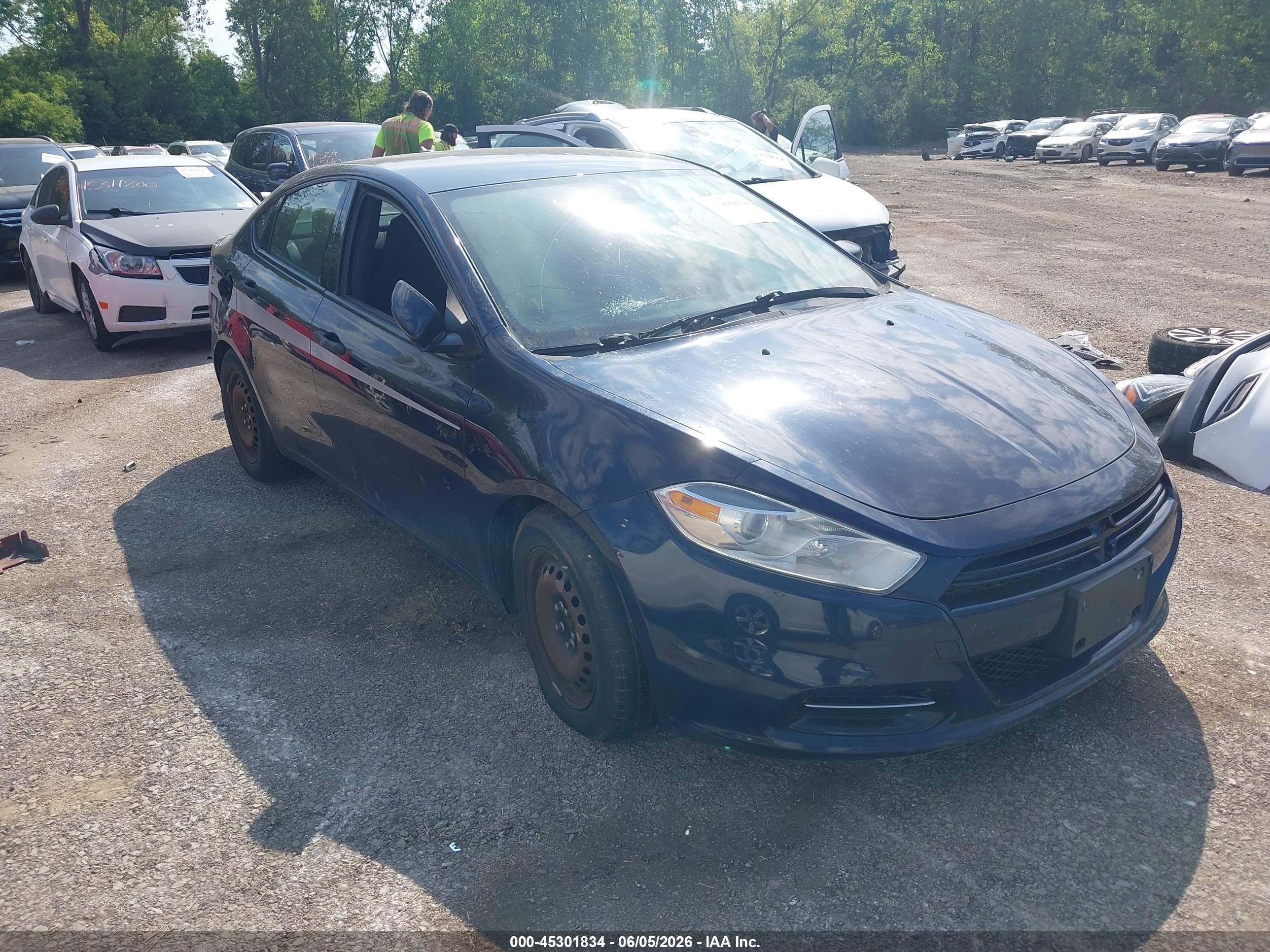 2013 Dodge Dart Se Dark Blue vin: 1C3CDFAA7DD297072