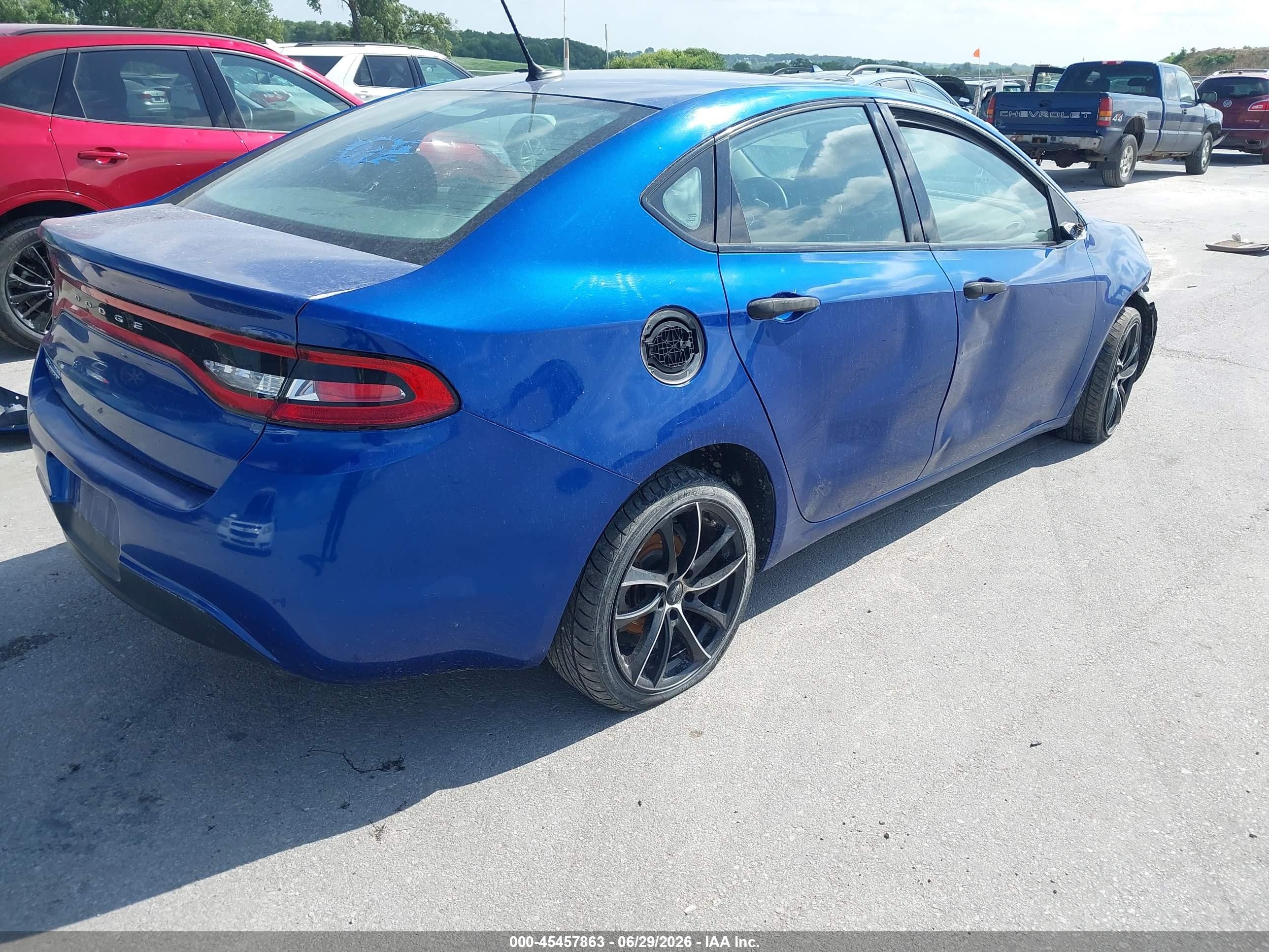 2013 Dodge Dart Se Blue vin: 1C3CDFAA7DD301590