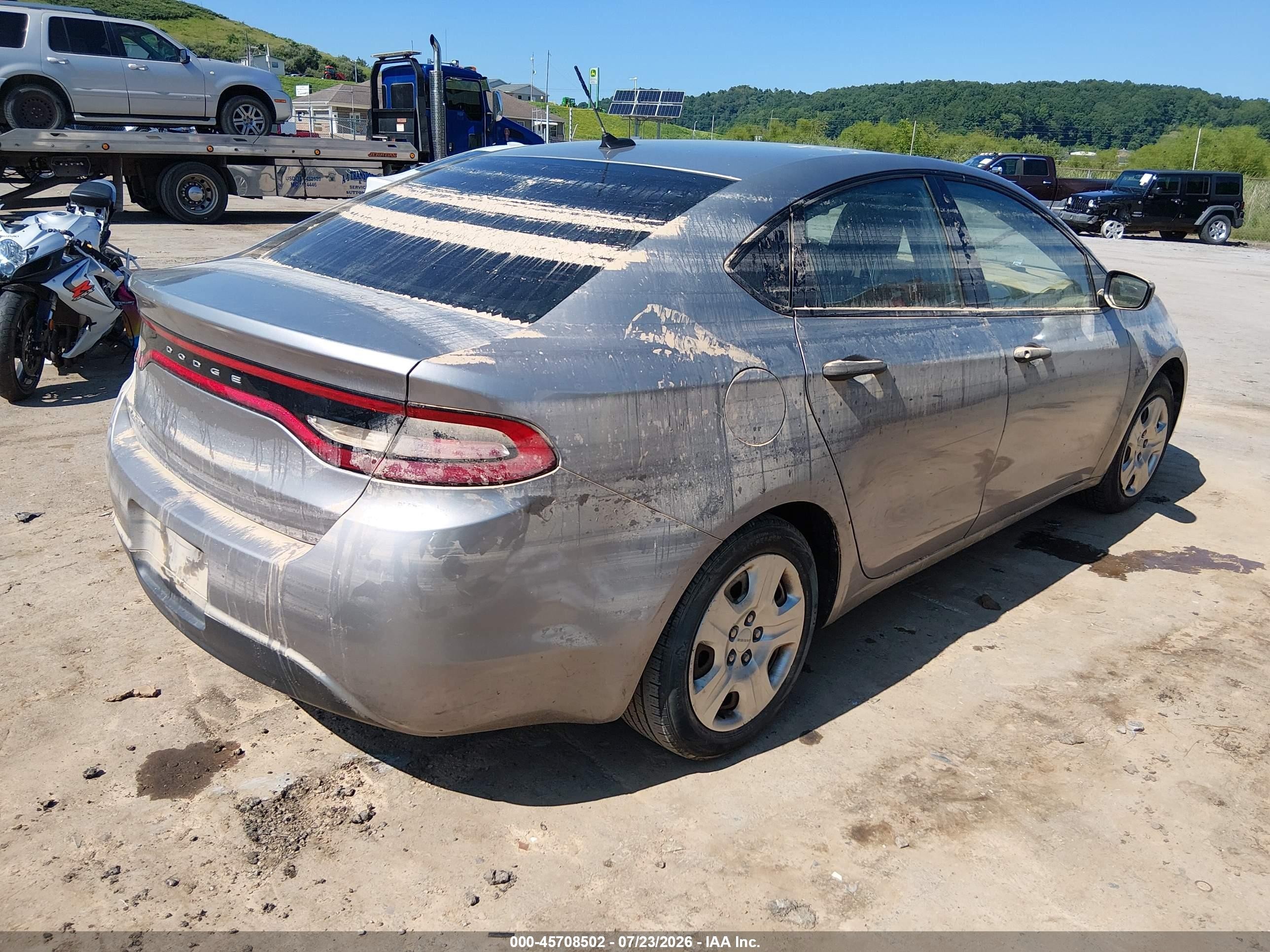 2014 Dodge Dart Se Gray vin: 1C3CDFAA7ED916657