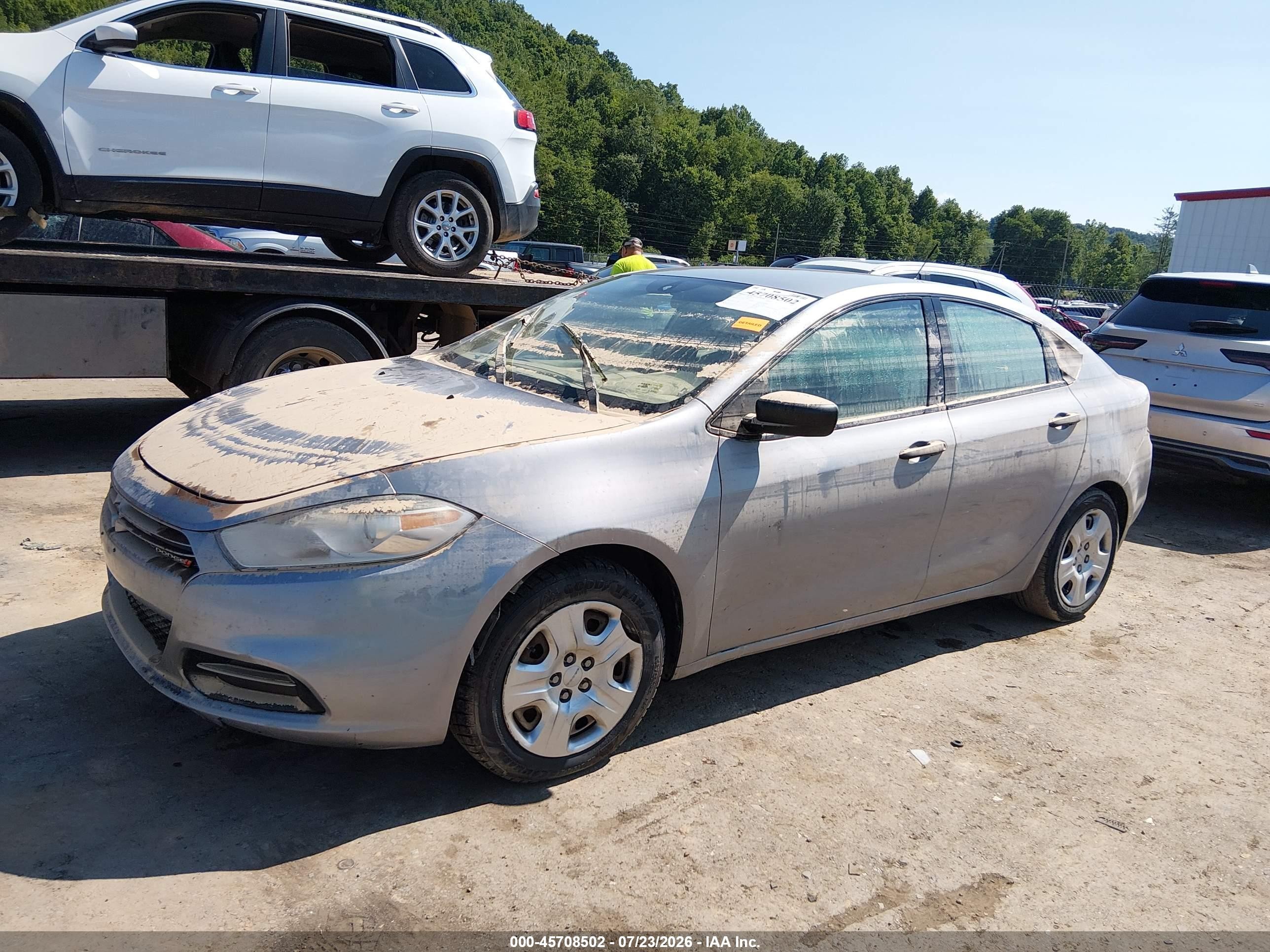 2014 Dodge Dart Se Gray vin: 1C3CDFAA7ED916657