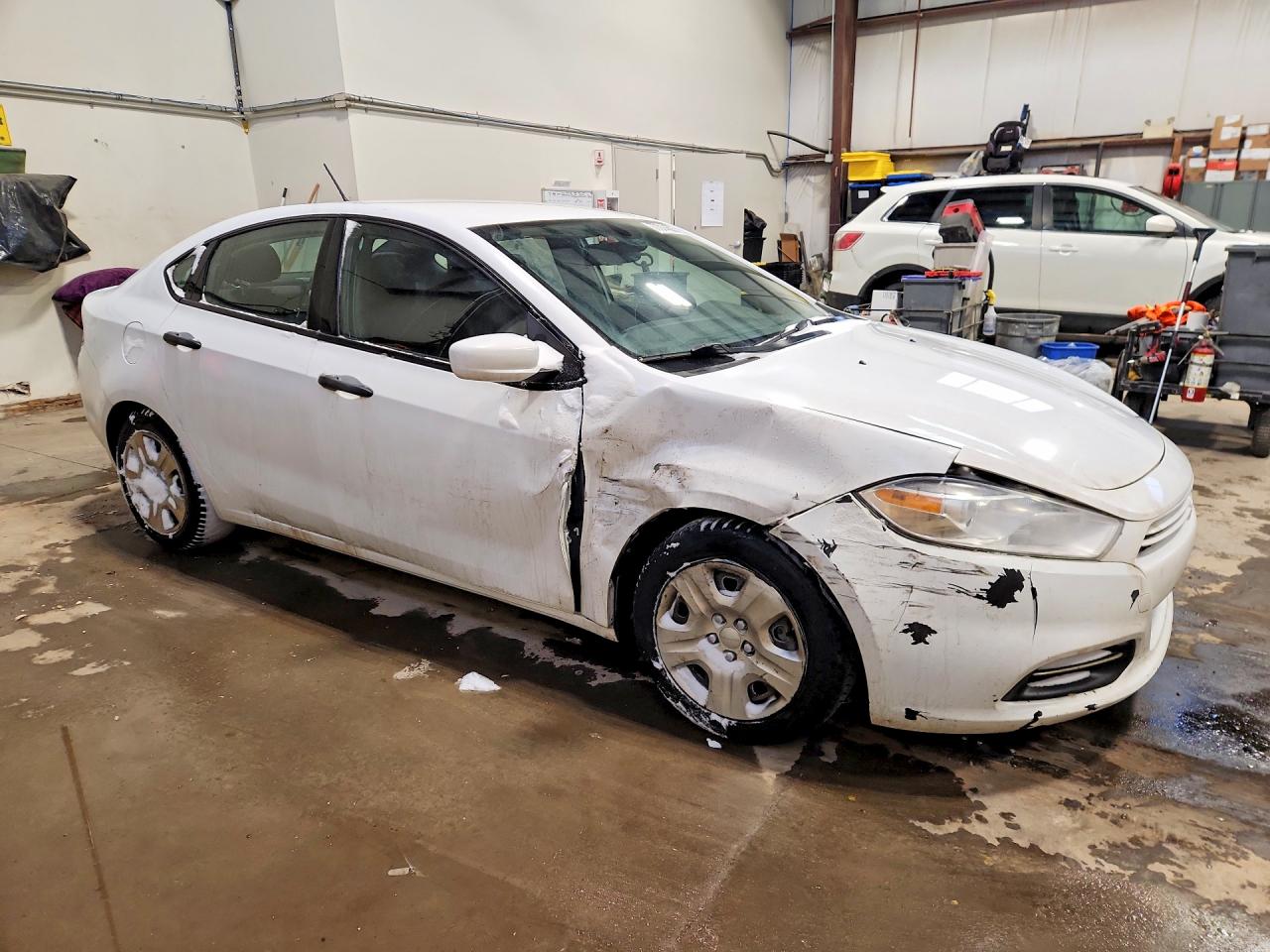 2015 Dodge Dart Se White vin: 1C3CDFAA7FD130049