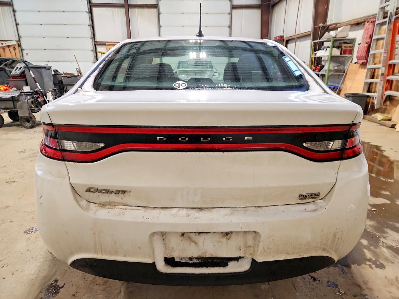 2015 Dodge Dart Se White vin: 1C3CDFAA7FD130049