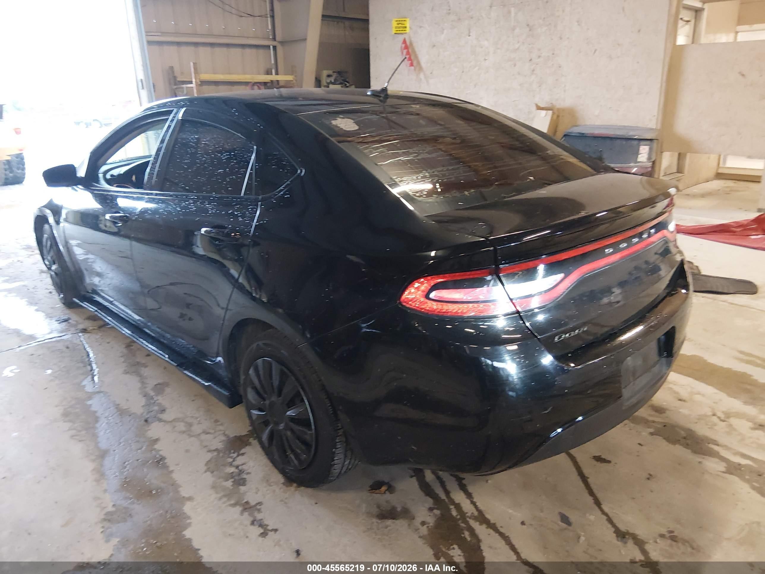 2015 Dodge Dart Se Black vin: 1C3CDFAA7FD299729