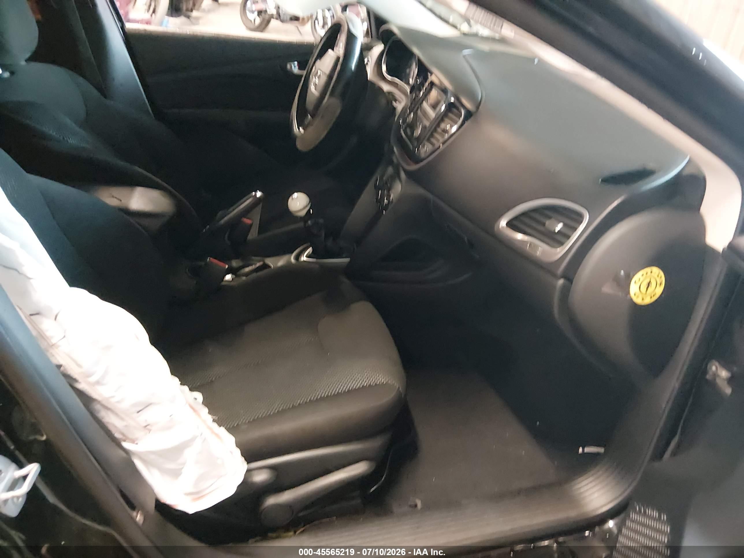 2015 Dodge Dart Se Black vin: 1C3CDFAA7FD299729