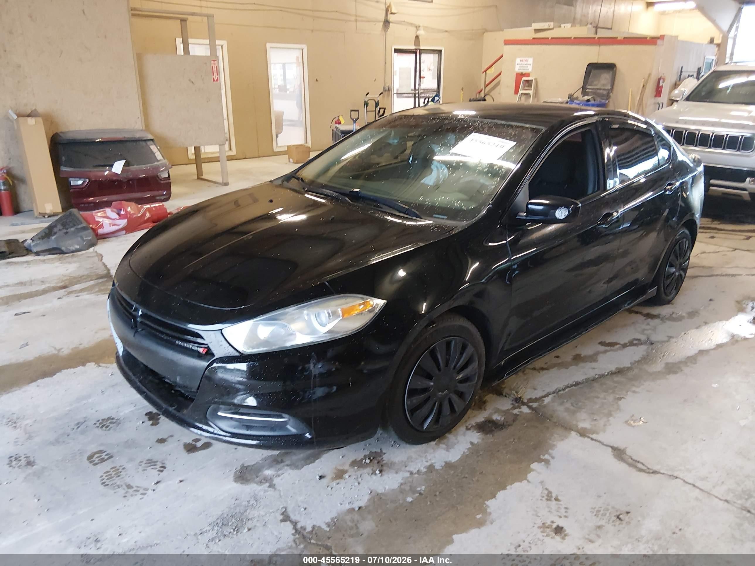 2015 Dodge Dart Se Black vin: 1C3CDFAA7FD299729