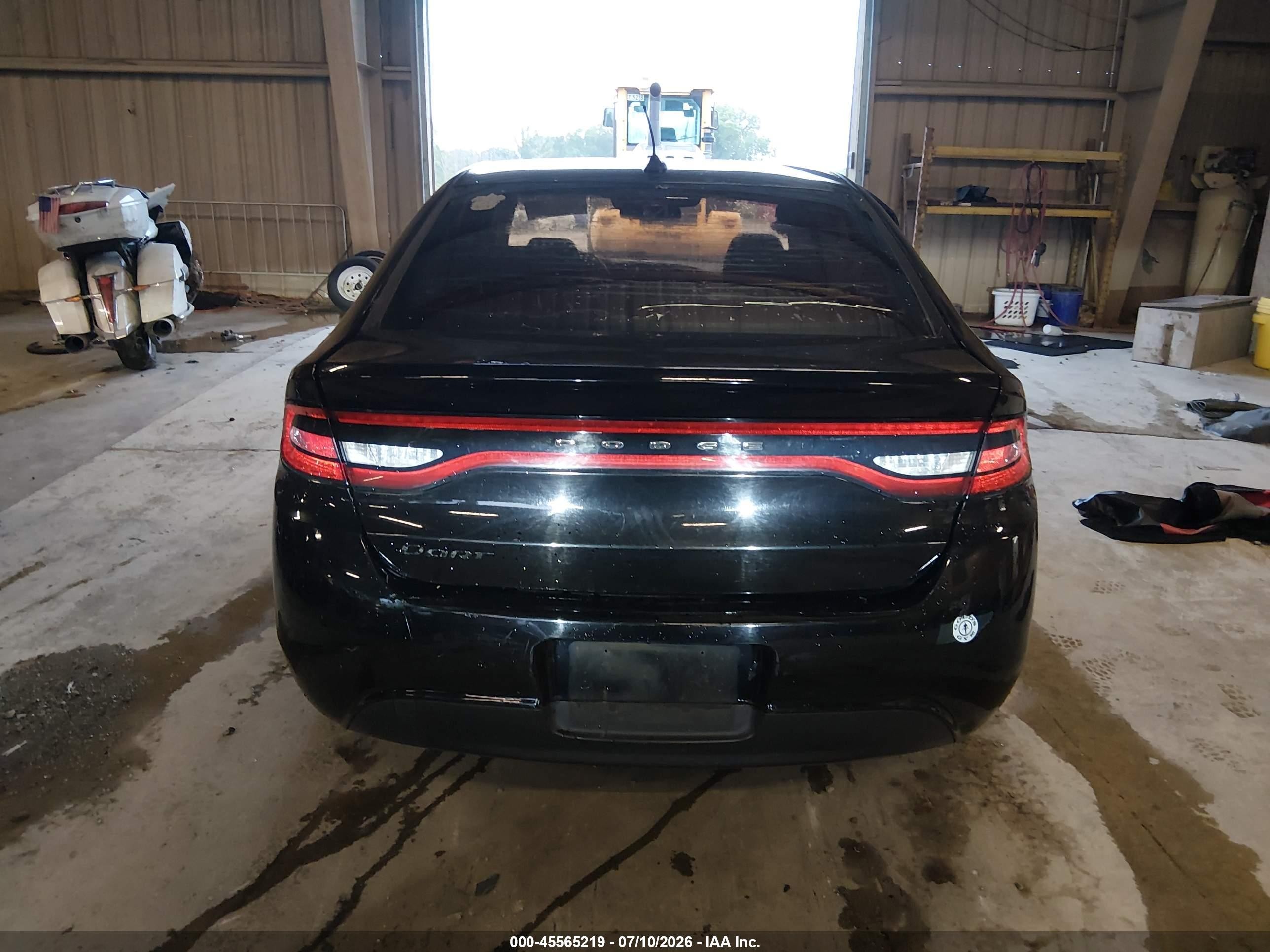 2015 Dodge Dart Se Black vin: 1C3CDFAA7FD299729