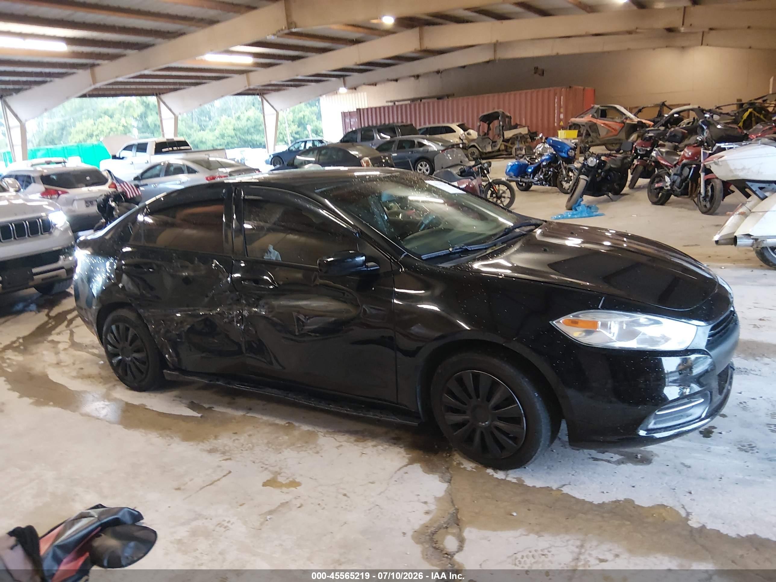 2015 Dodge Dart Se Black vin: 1C3CDFAA7FD299729