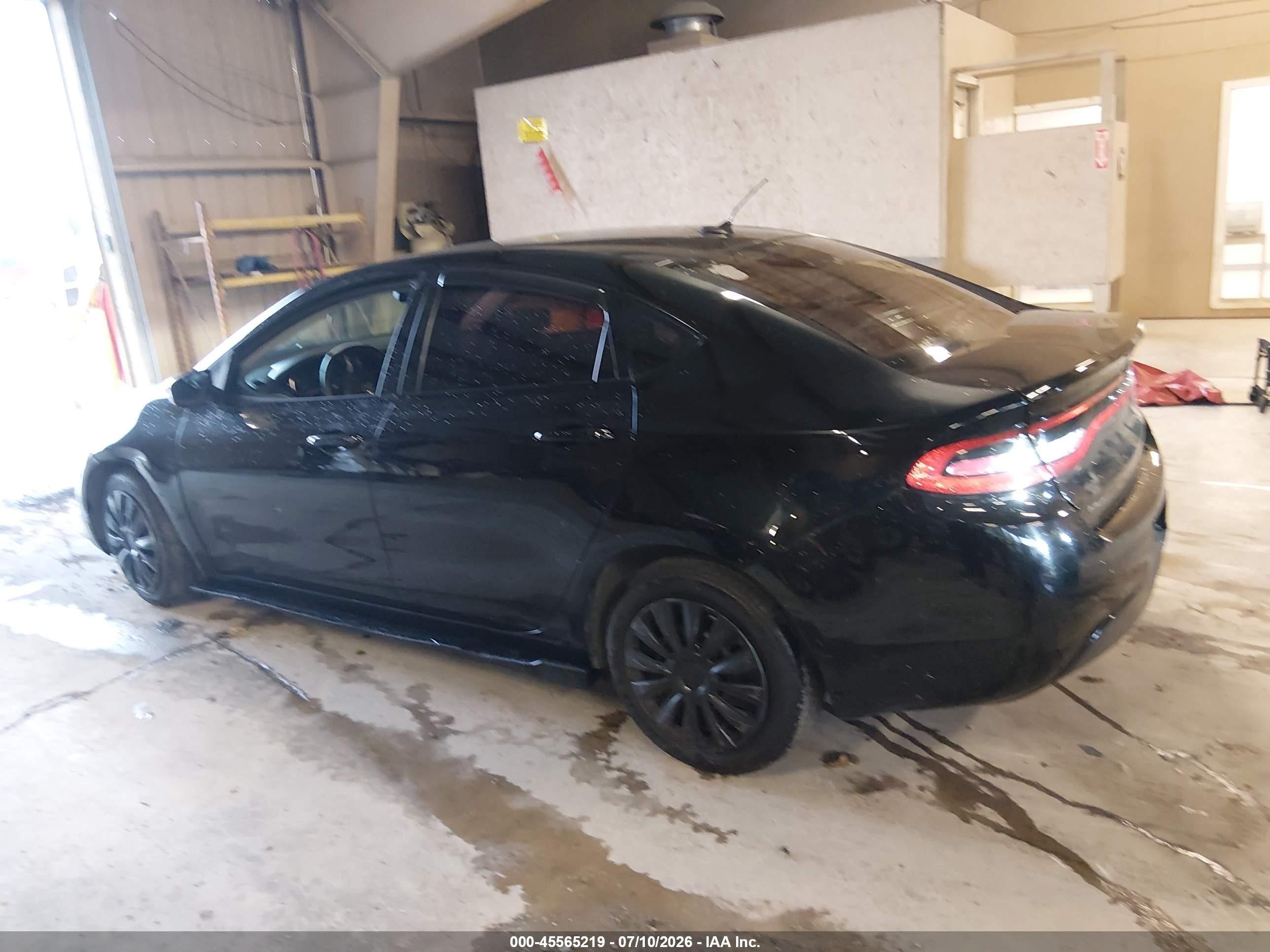 2015 Dodge Dart Se Black vin: 1C3CDFAA7FD299729