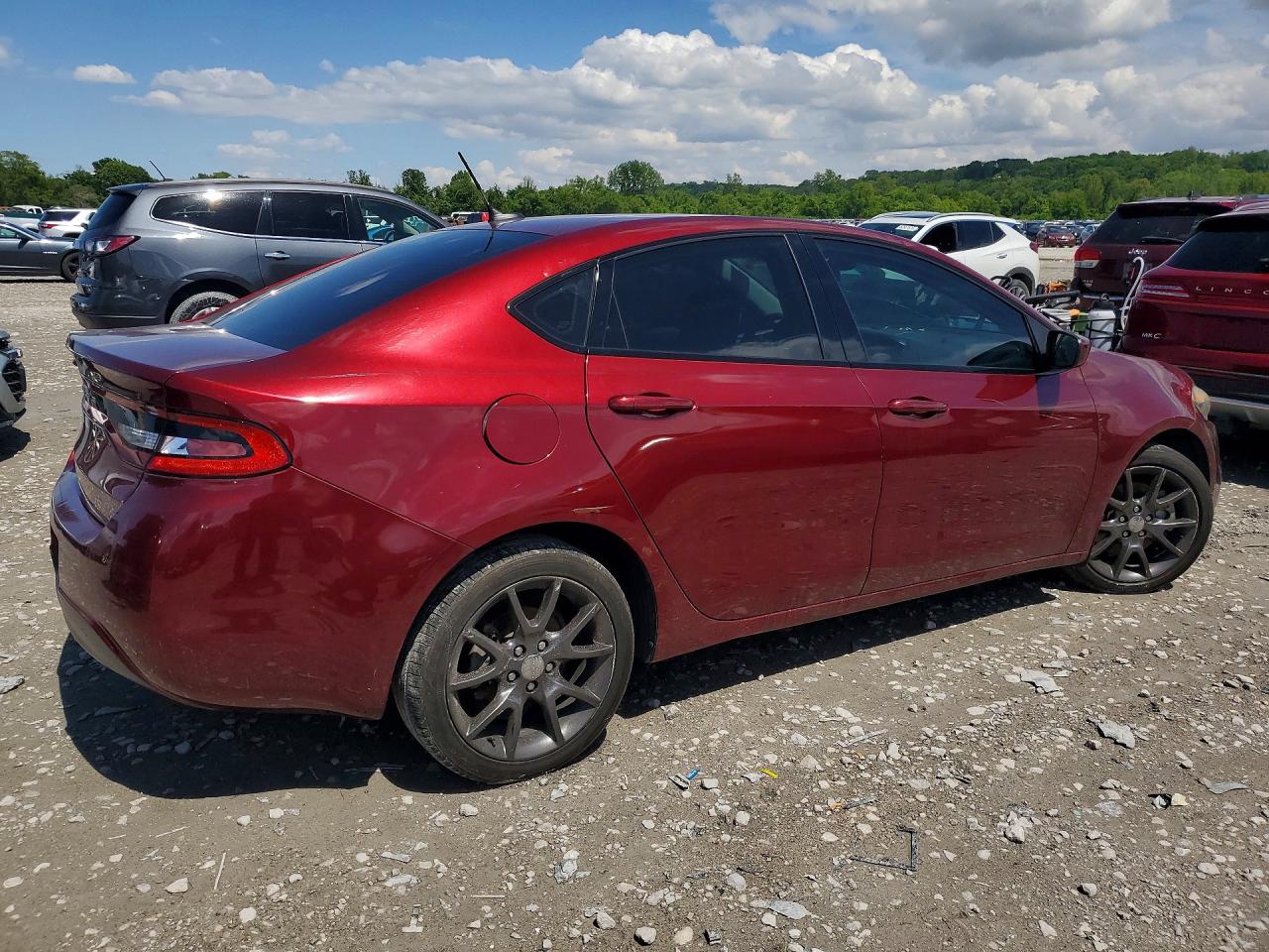 2015 Dodge Dart Se Maroon vin: 1C3CDFAA7FD364062