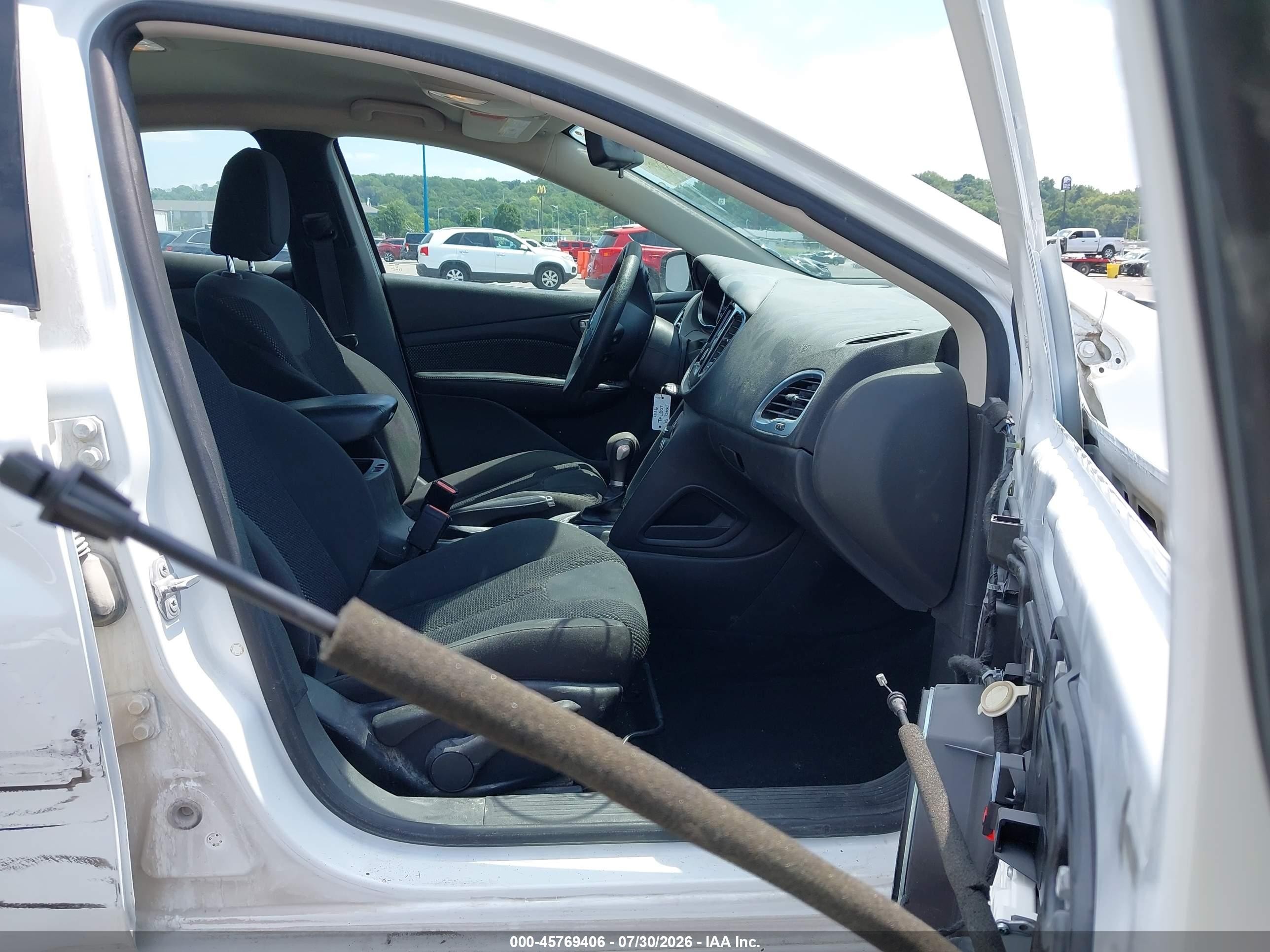 2015 Dodge Dart Se White vin: 1C3CDFAA7FD421215