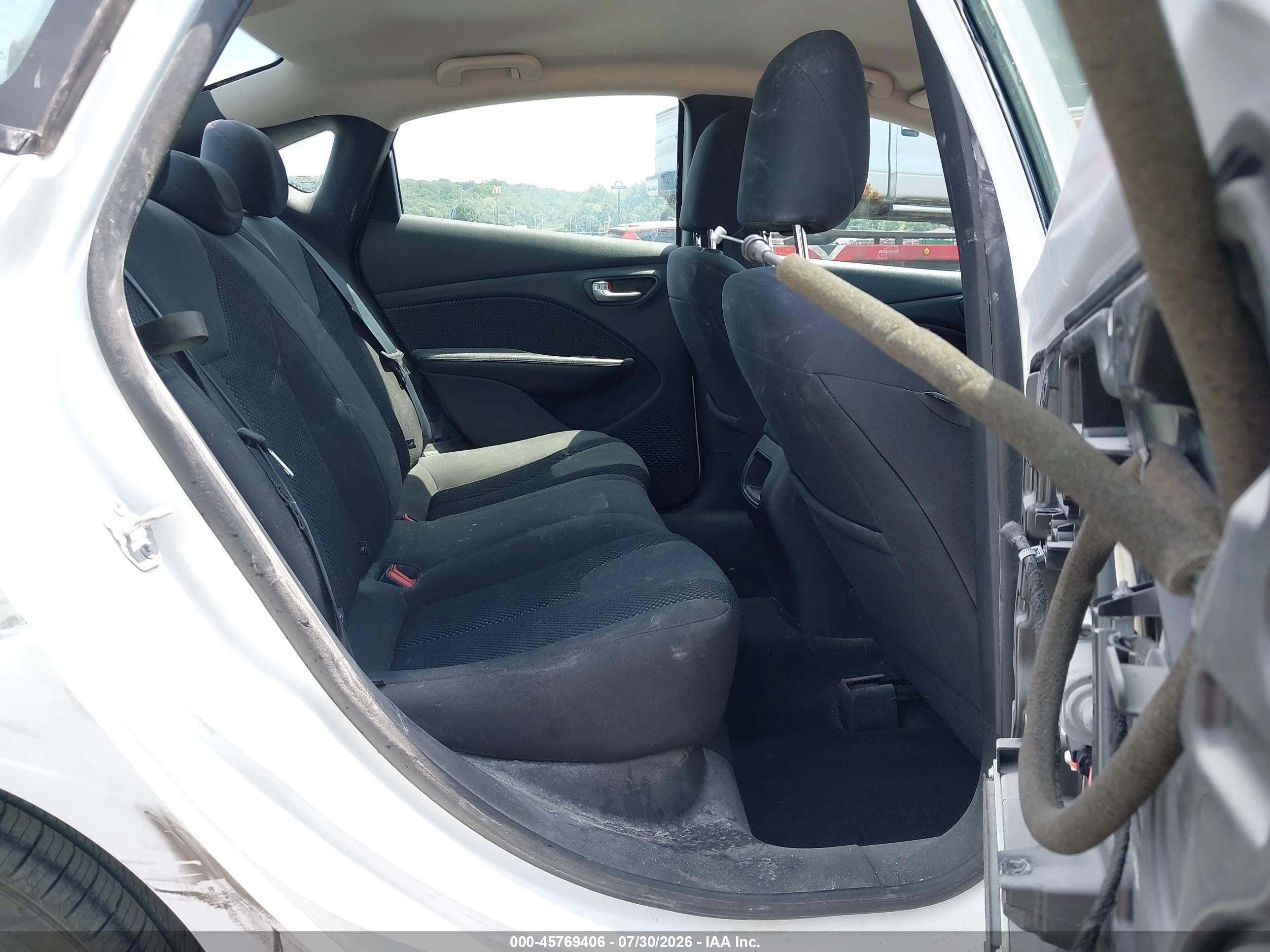 2015 Dodge Dart Se White vin: 1C3CDFAA7FD421215