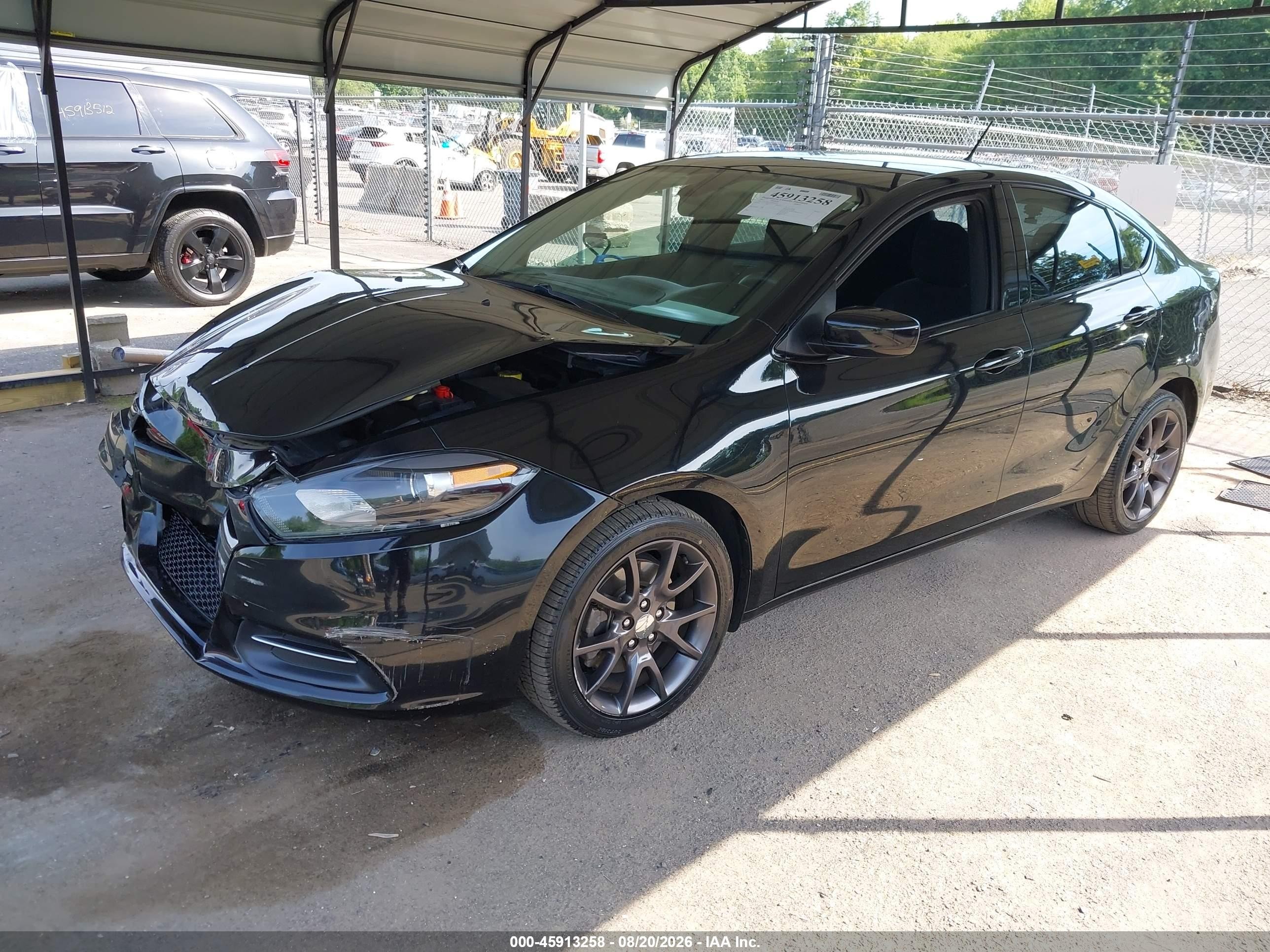 2015 Dodge Dart Se Black vin: 1C3CDFAA7FD432375