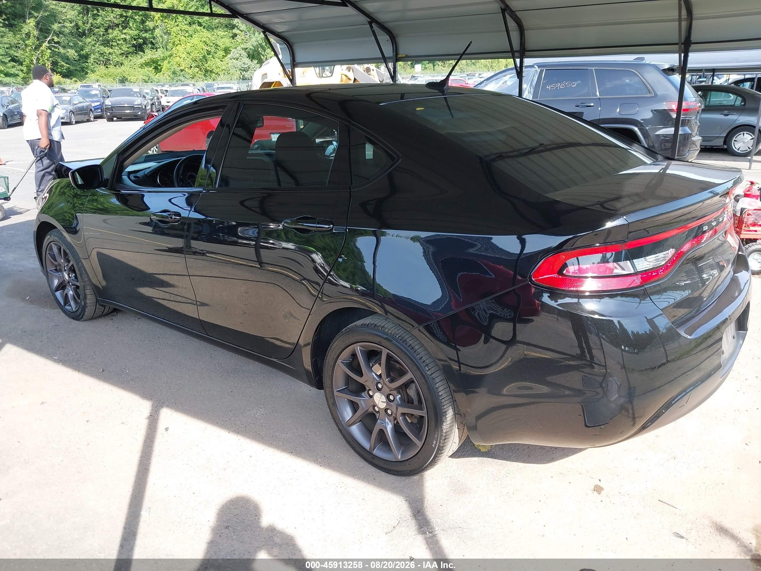 2015 Dodge Dart Se Black vin: 1C3CDFAA7FD432375