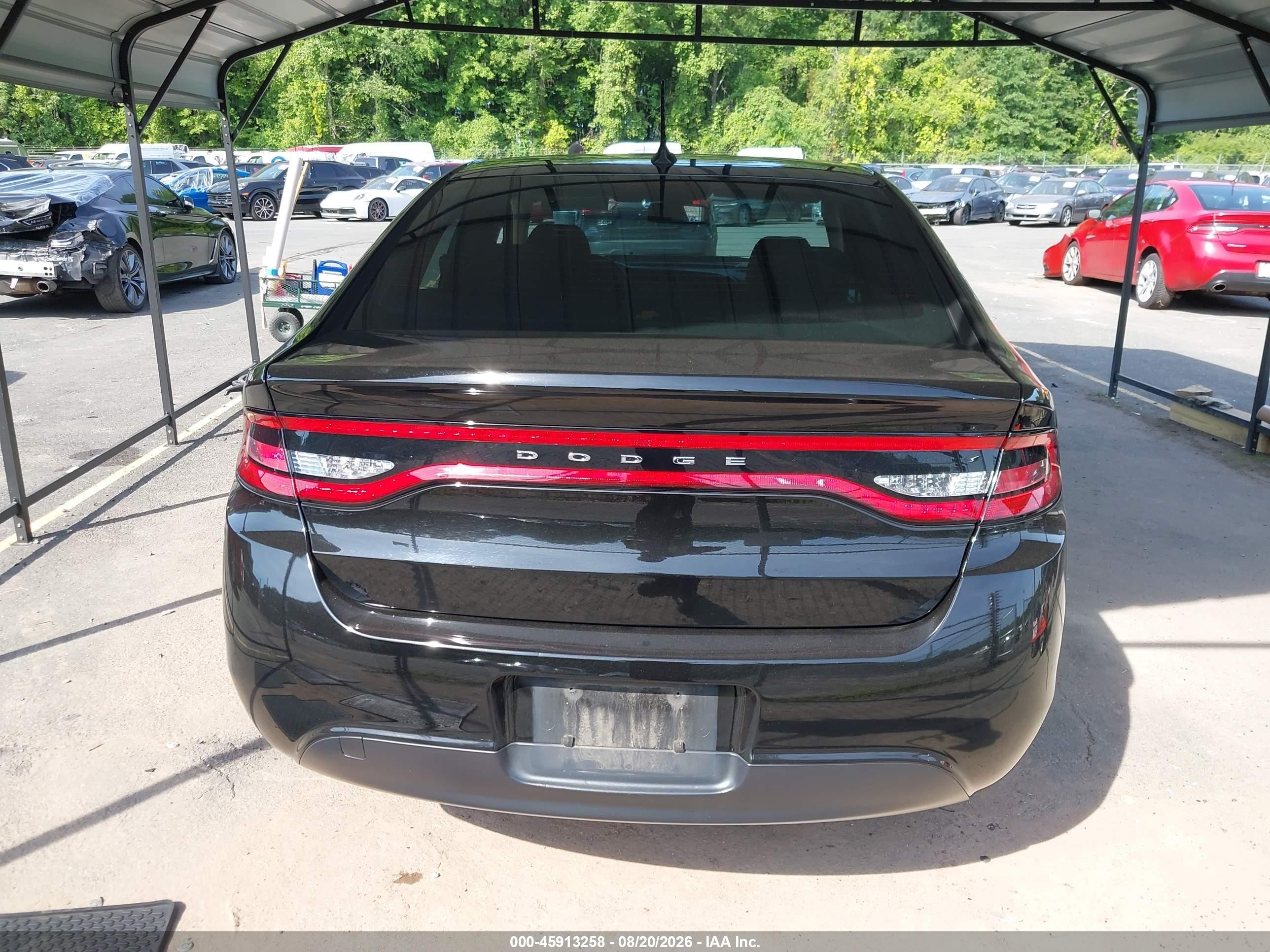 2015 Dodge Dart Se Black vin: 1C3CDFAA7FD432375